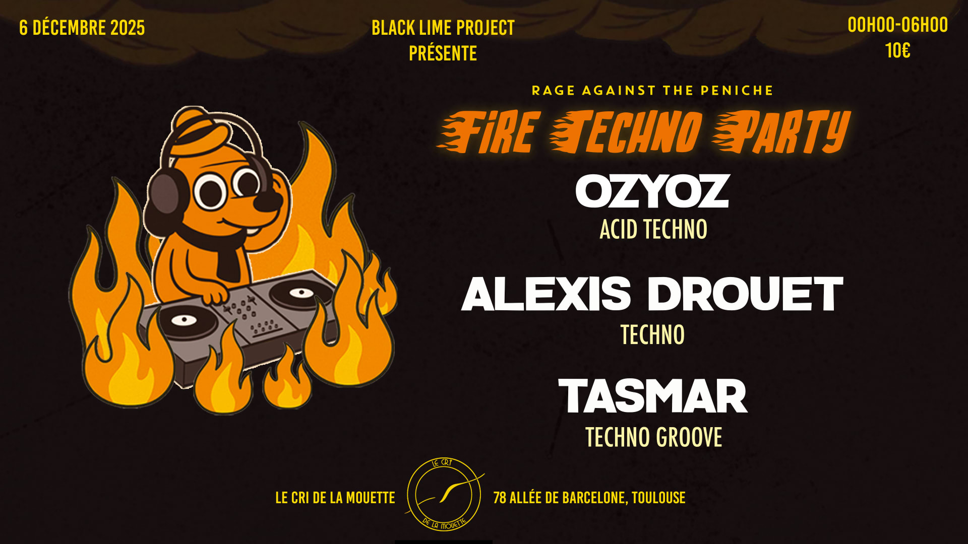 Rage Against The Péniche - Fire Techno Party Cover