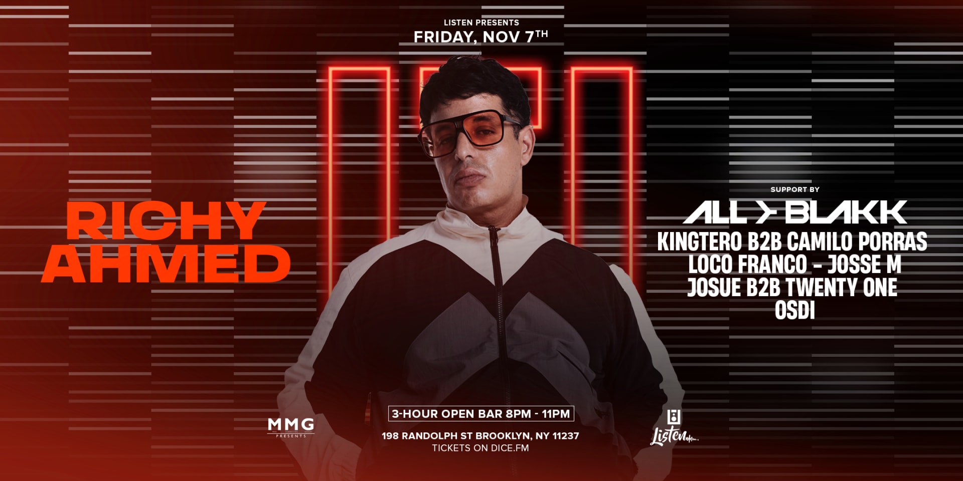 The Factory X Listen  Richy Ahmed Kingtero Friday Night Cover