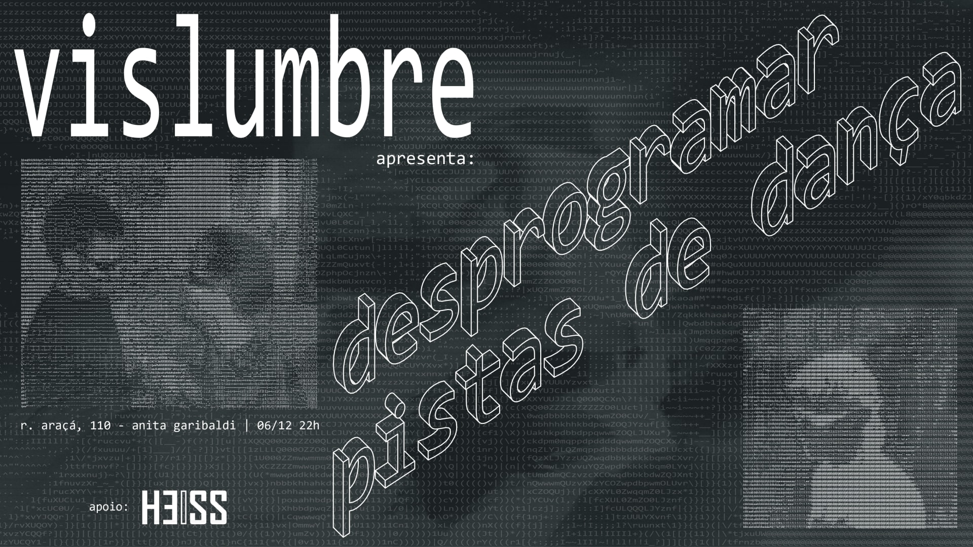 Vislumbre Apresenta: Desprogramar Pistas De Dança Cover