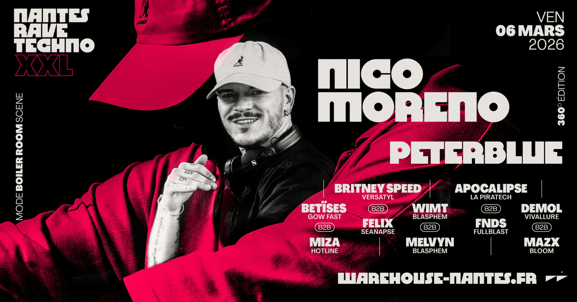 Nantes Rave Techno Xxl W/ Nico Moreno, Peterblue & More Cover