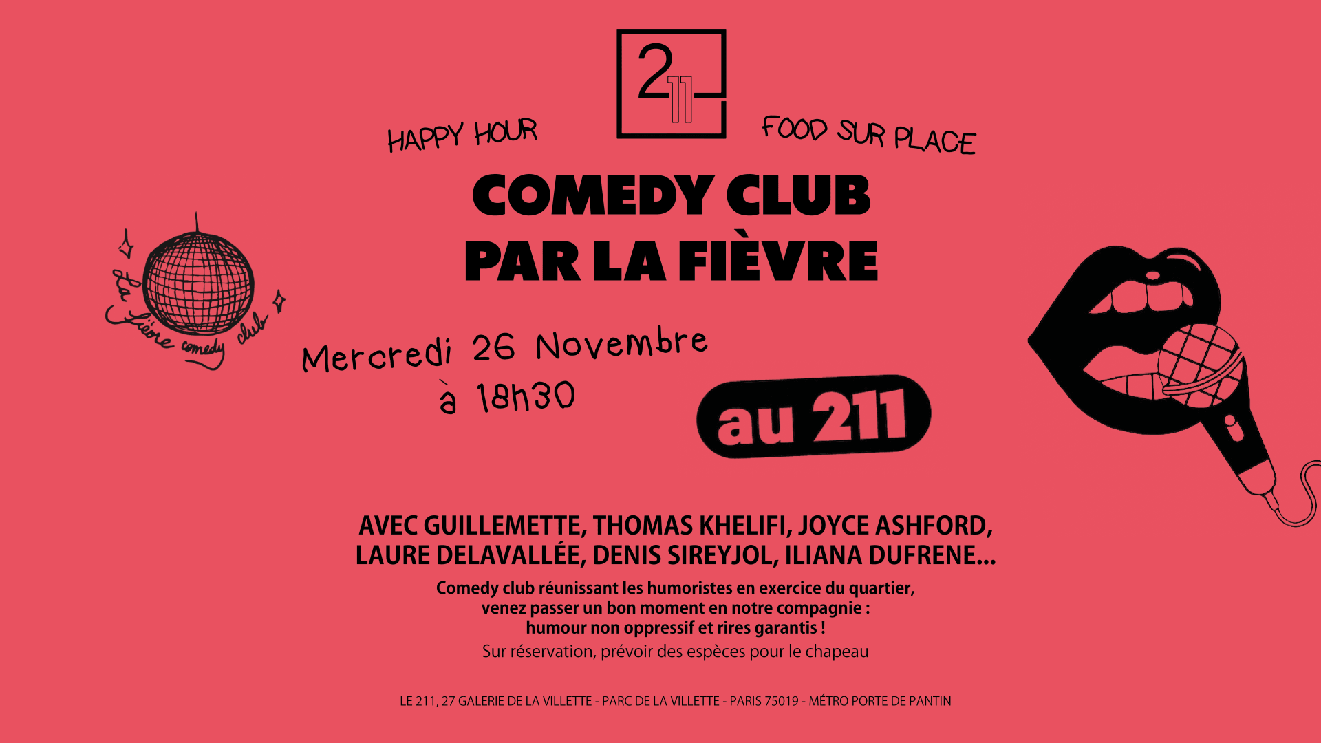 Comedy Club Au 211 By La Fièvre Cover