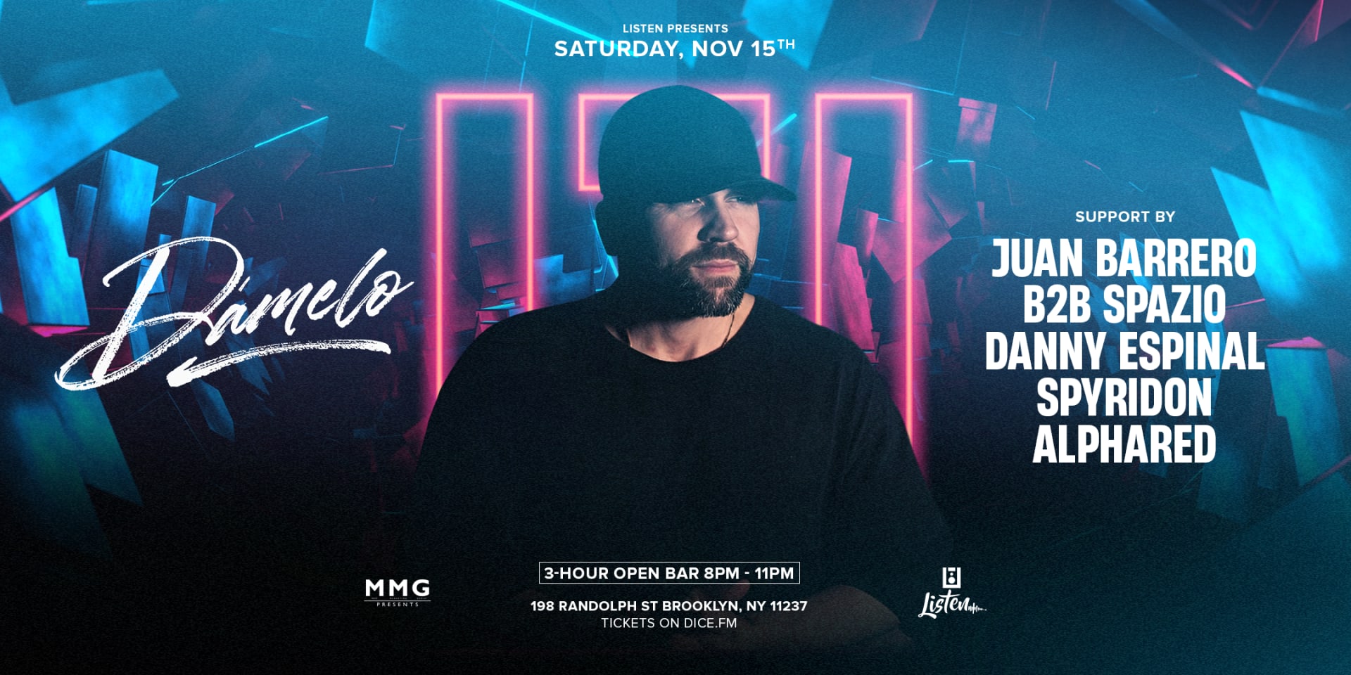 The Factory X Listen  Friday Night Party Damelo & Friends Cover