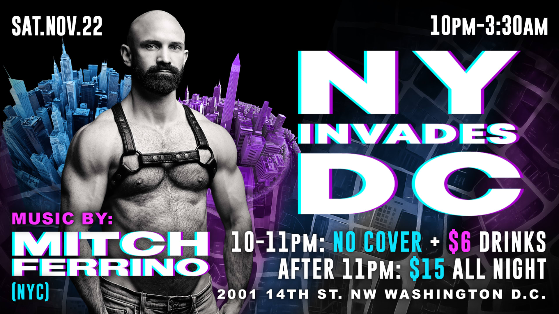 Ny Invades DC With Mitch Ferrino (Nyc) Cover