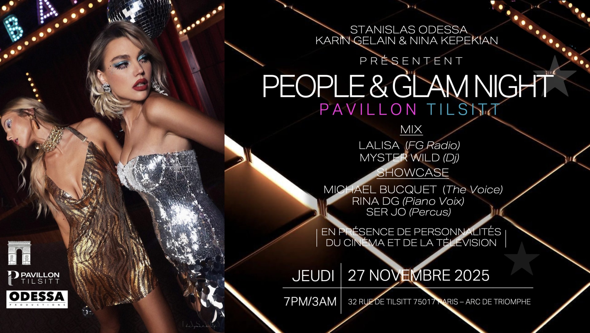 People & Glam Night || Show Apero Clubbing || Champs-Elysees Cover