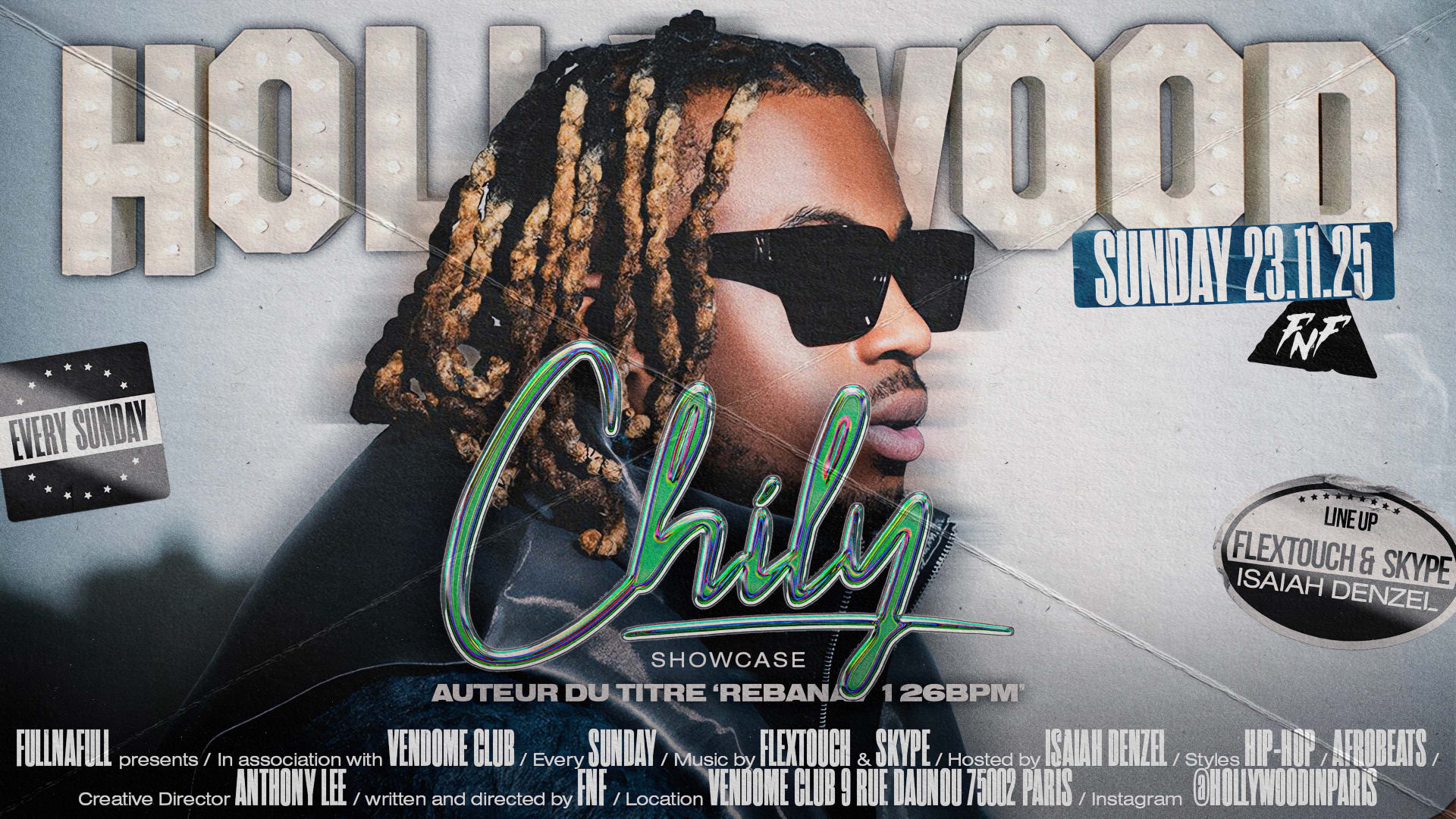 Hollywood Showcase Chilly: Afrobeats / Hip Hop / Shatta Cover