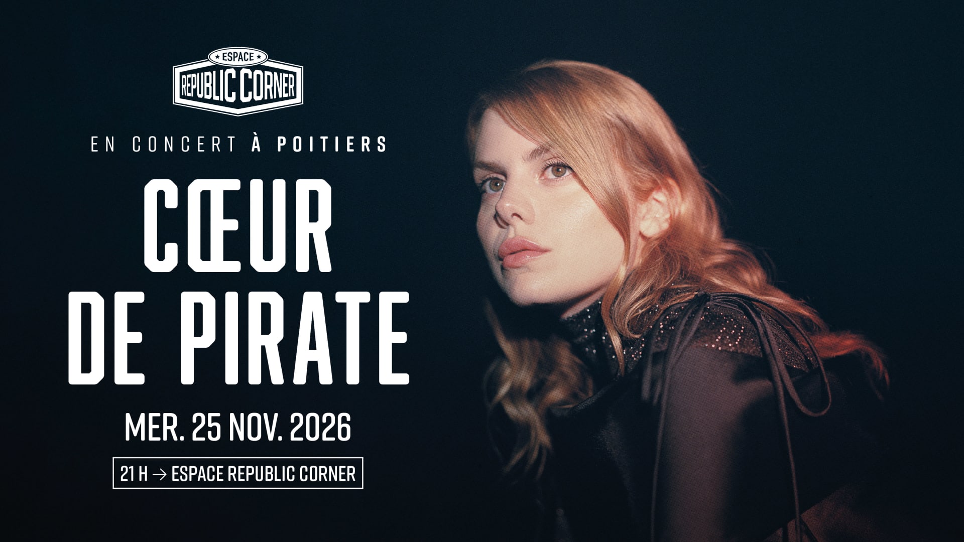 Coeur De Pirate En Concert À L'espace Republic Corner Cover