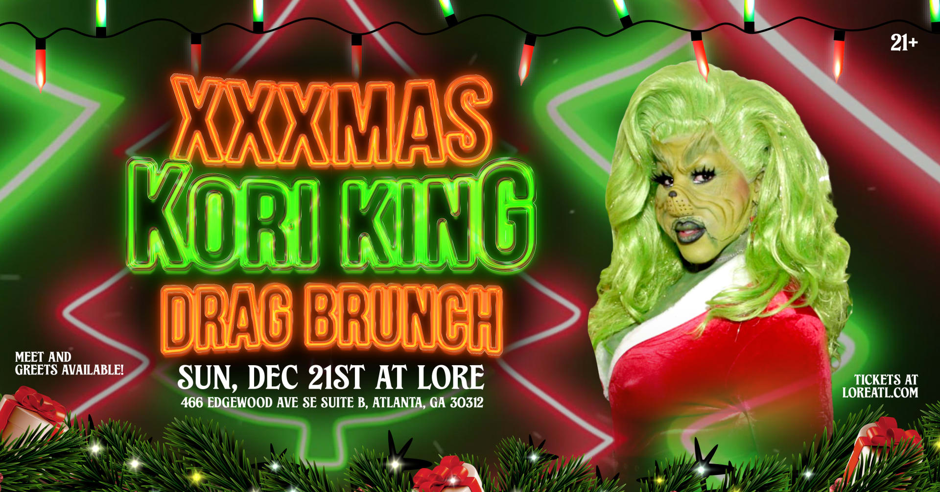 Xxxmas Drag Brunch With Kori King From Rupaul's Drag Race Cover