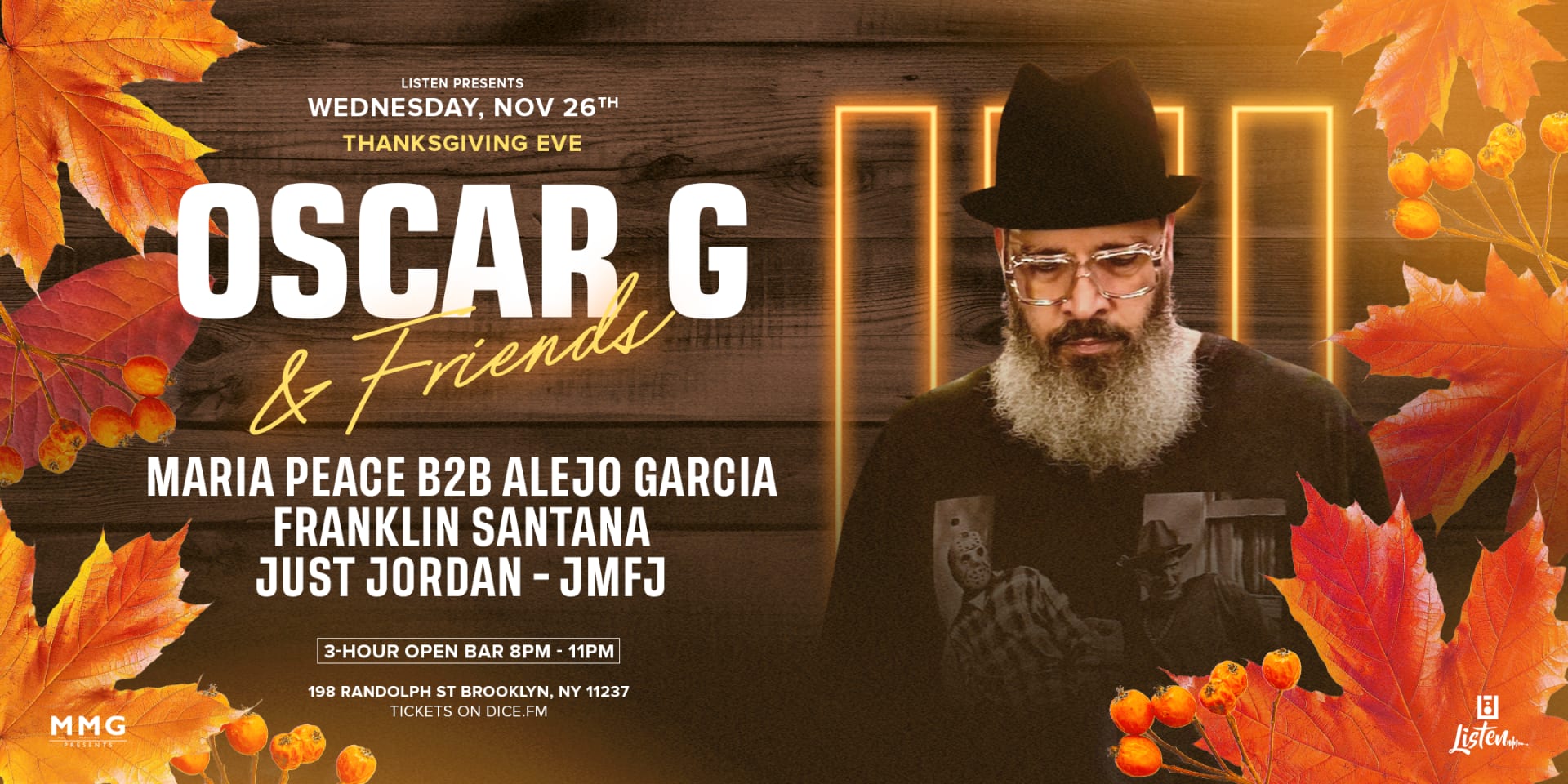 The Factory X Listen  Thanksgiving Eve Oscar G & Friends Cover