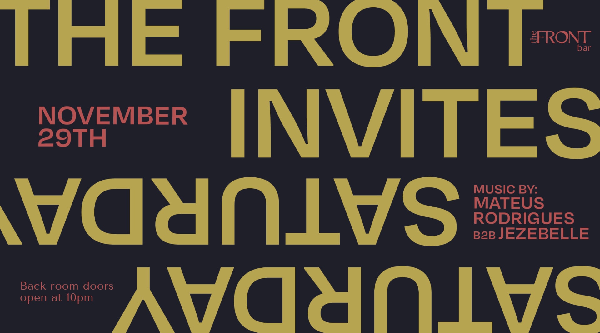 The Front Invites: Mateus Rodrigues B2b Jezzabelle Cover