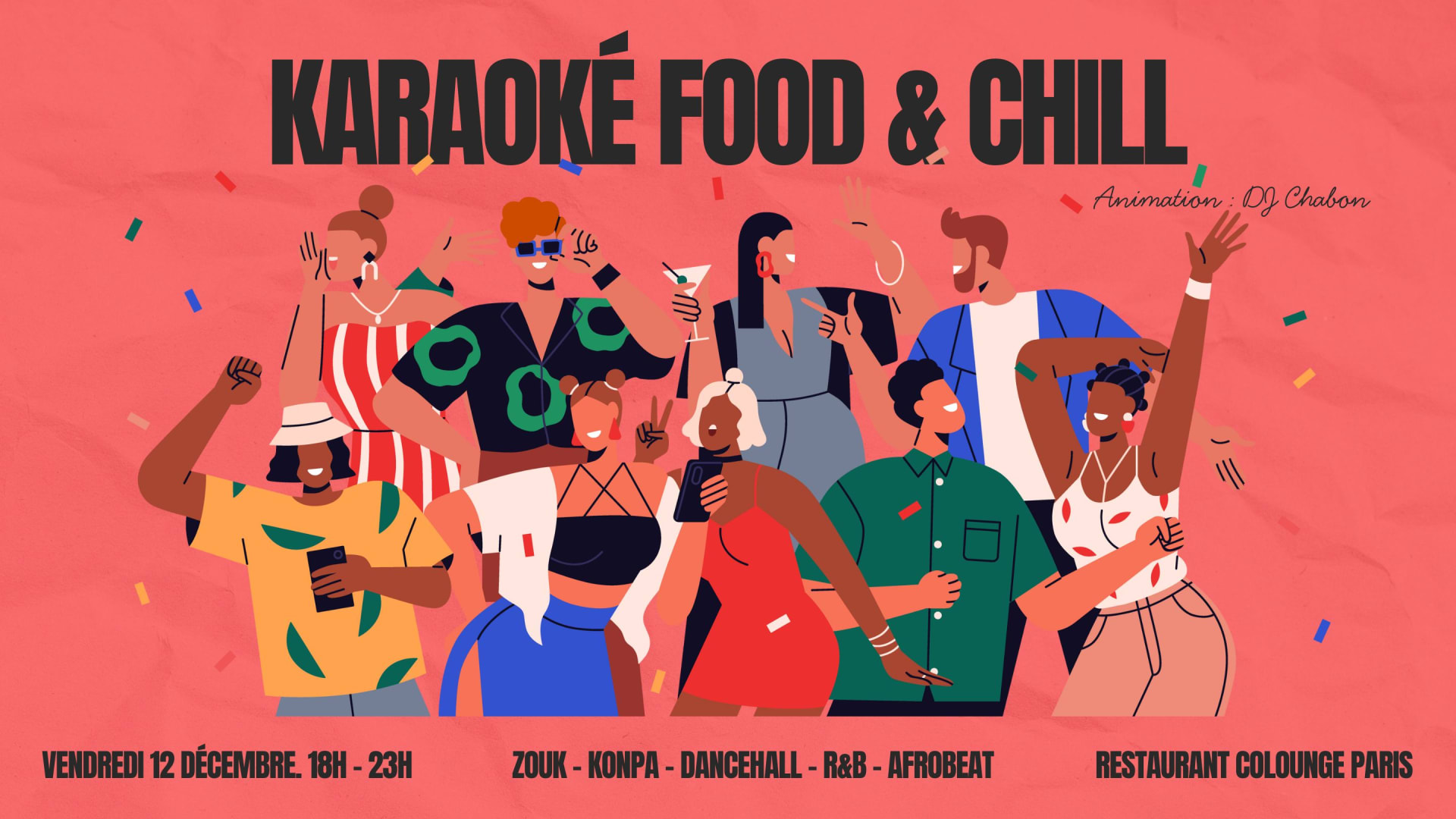 Karaoké Food & Chill - Dj Chabon Cover