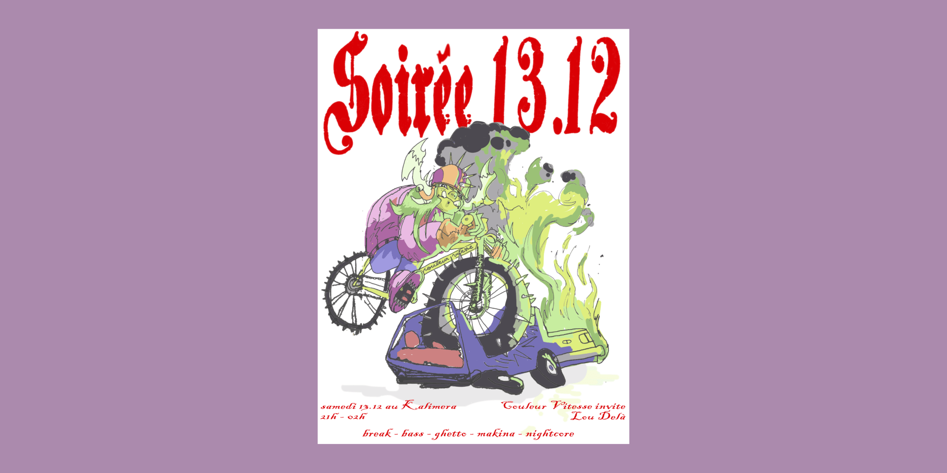 Couleur Vitesse Invite Lou Delà Au Kalimera Cover