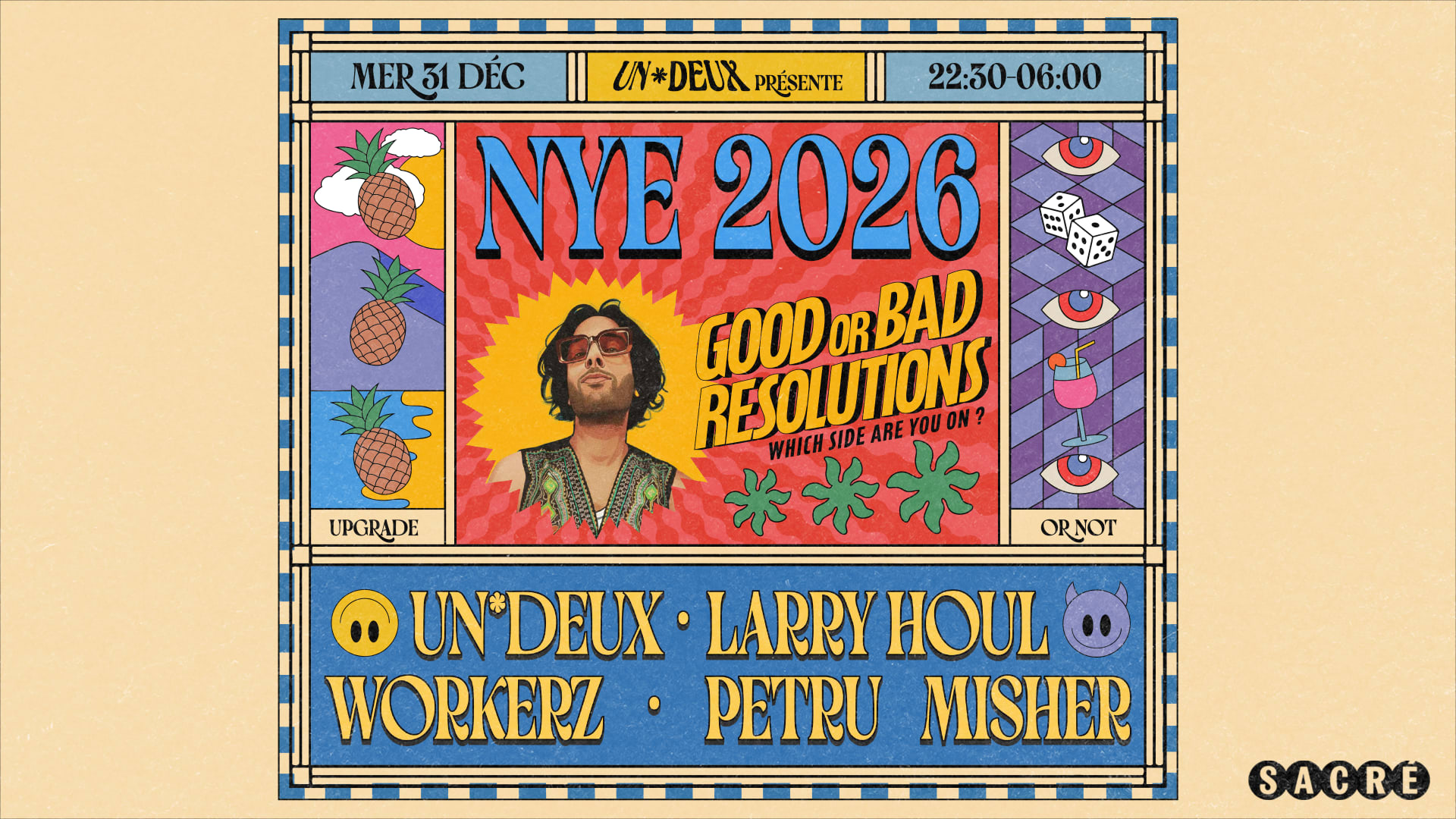 Sacré & Un*Deux Présentent: 2026 Good Or Bad Resolutions ? Cover