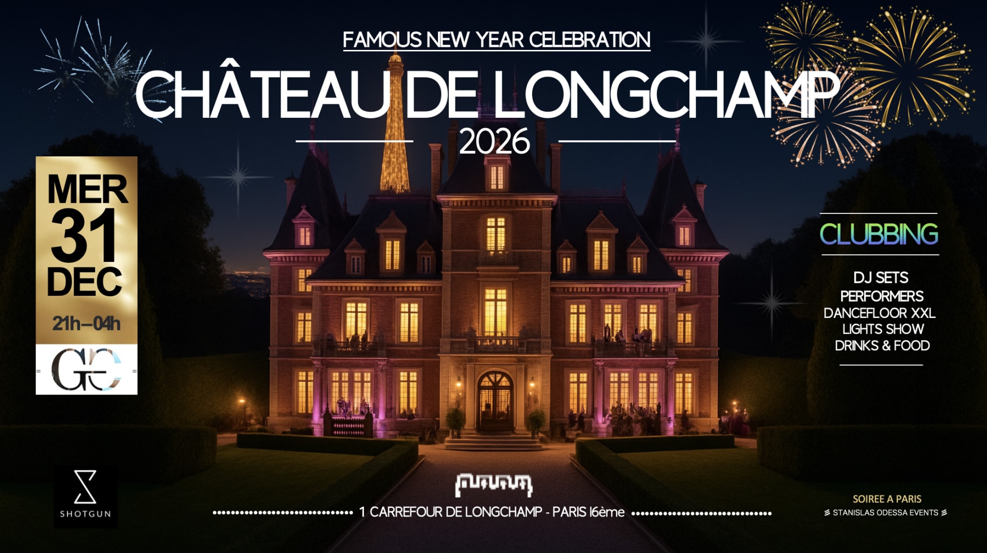 Reveillon Chateau De Longchamp Famous New Year Celebration Cover