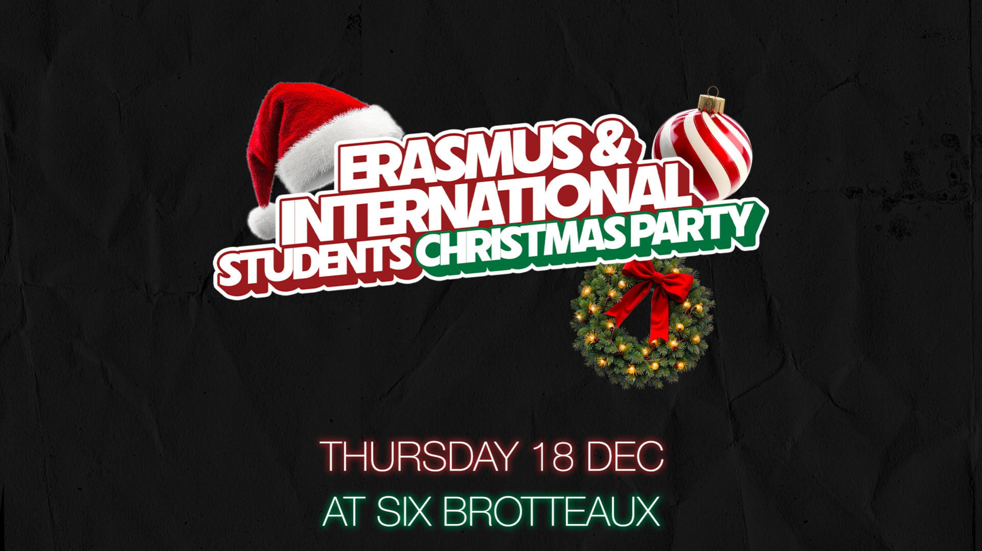 Xmas Party Erasmus & International Students - Six Brotteaux Cover
