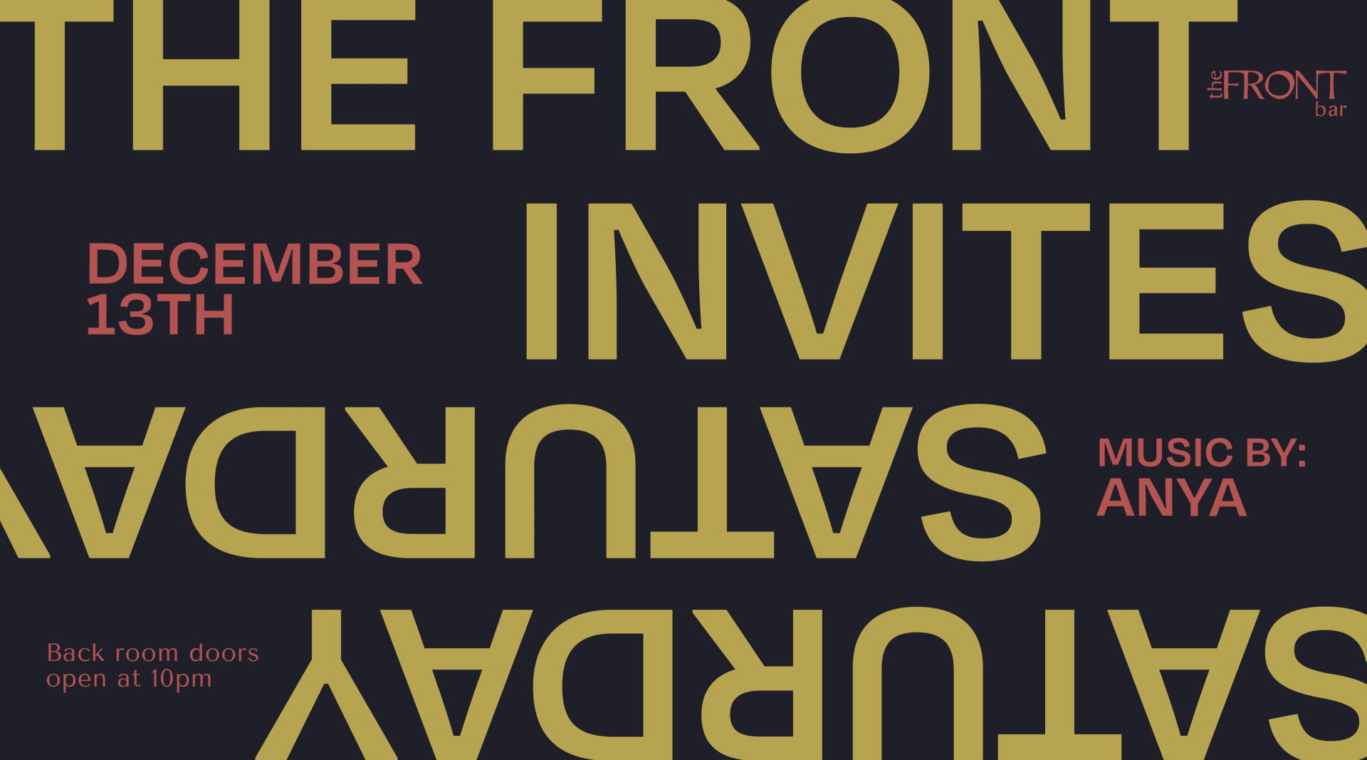 The Front Invites Anya Cover