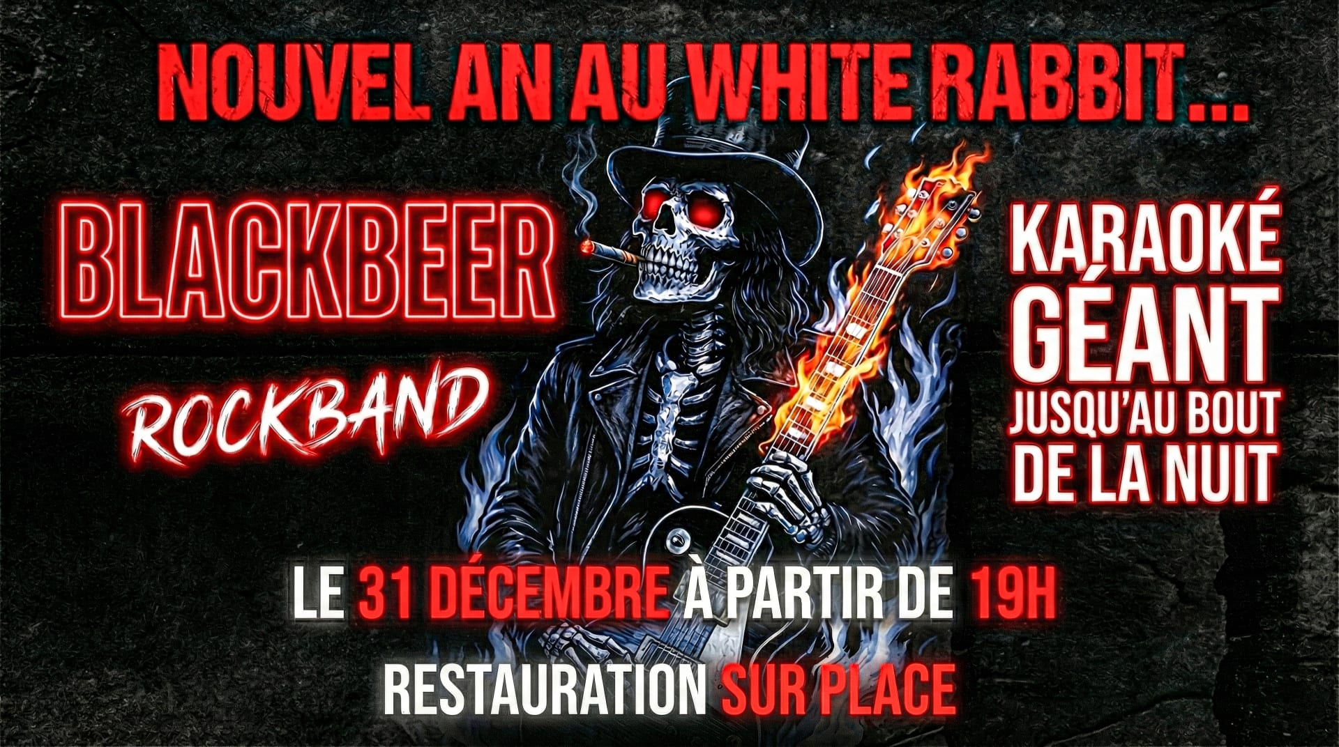 Nouvel An Au White Rabbit : Blackbeer En Live + Karaoké Cover