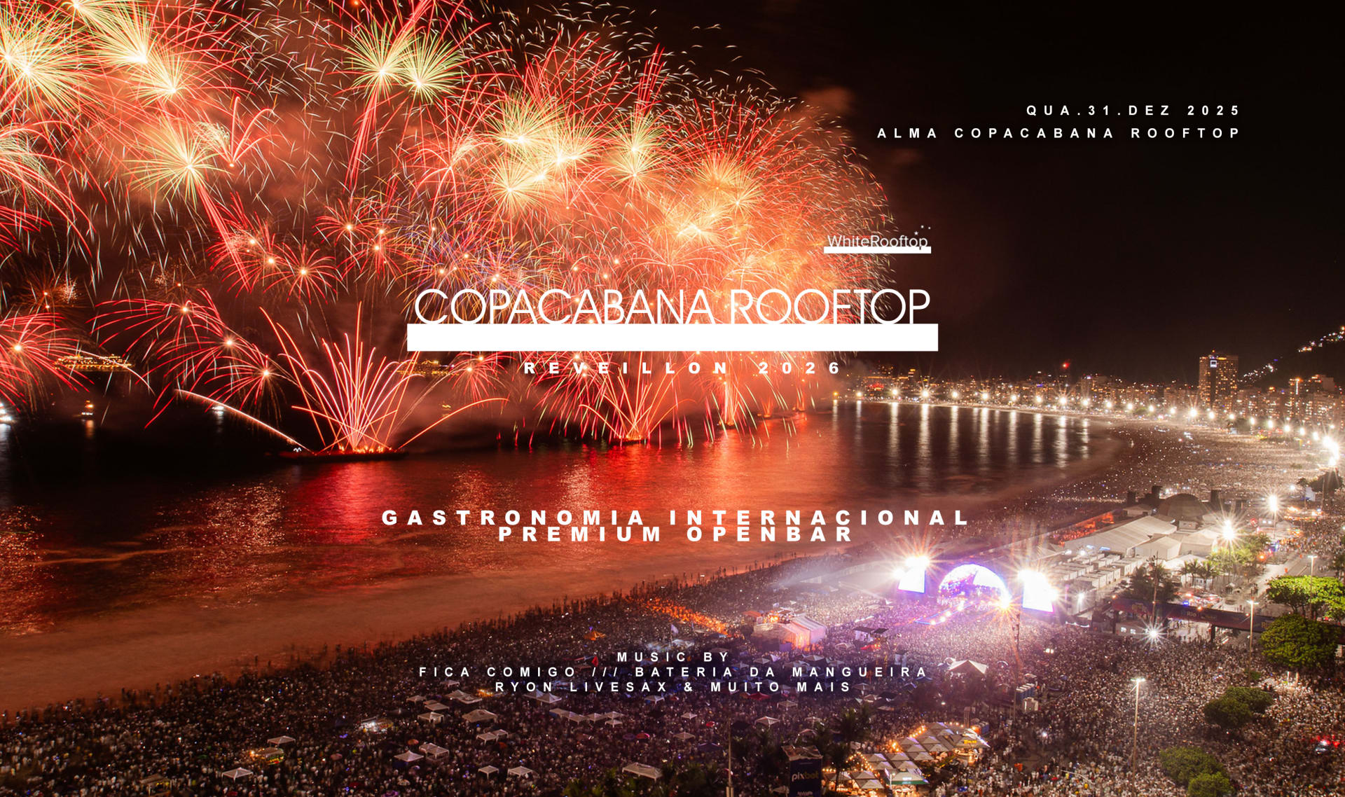Copacabana Rooftop Reveillon 2026 By White Rooftop Cover