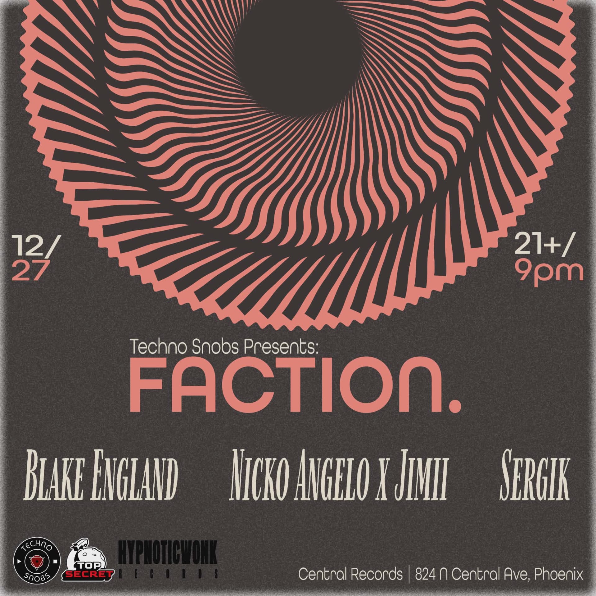 Techno Snobs Presents: Faction [12.27] Cover