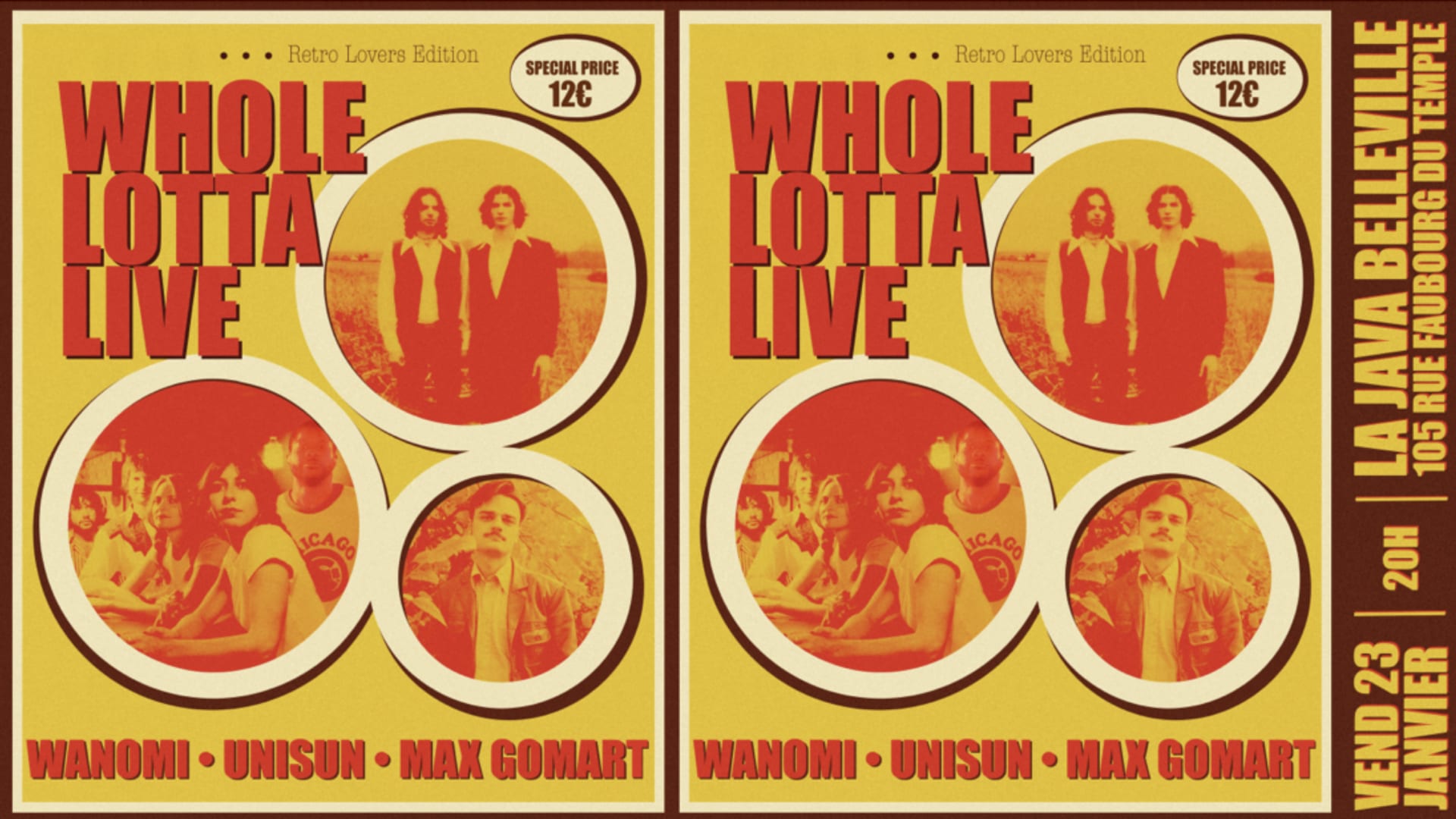 Whole Lotta Live, Wanomi, Unisun, Max Gomart Cover