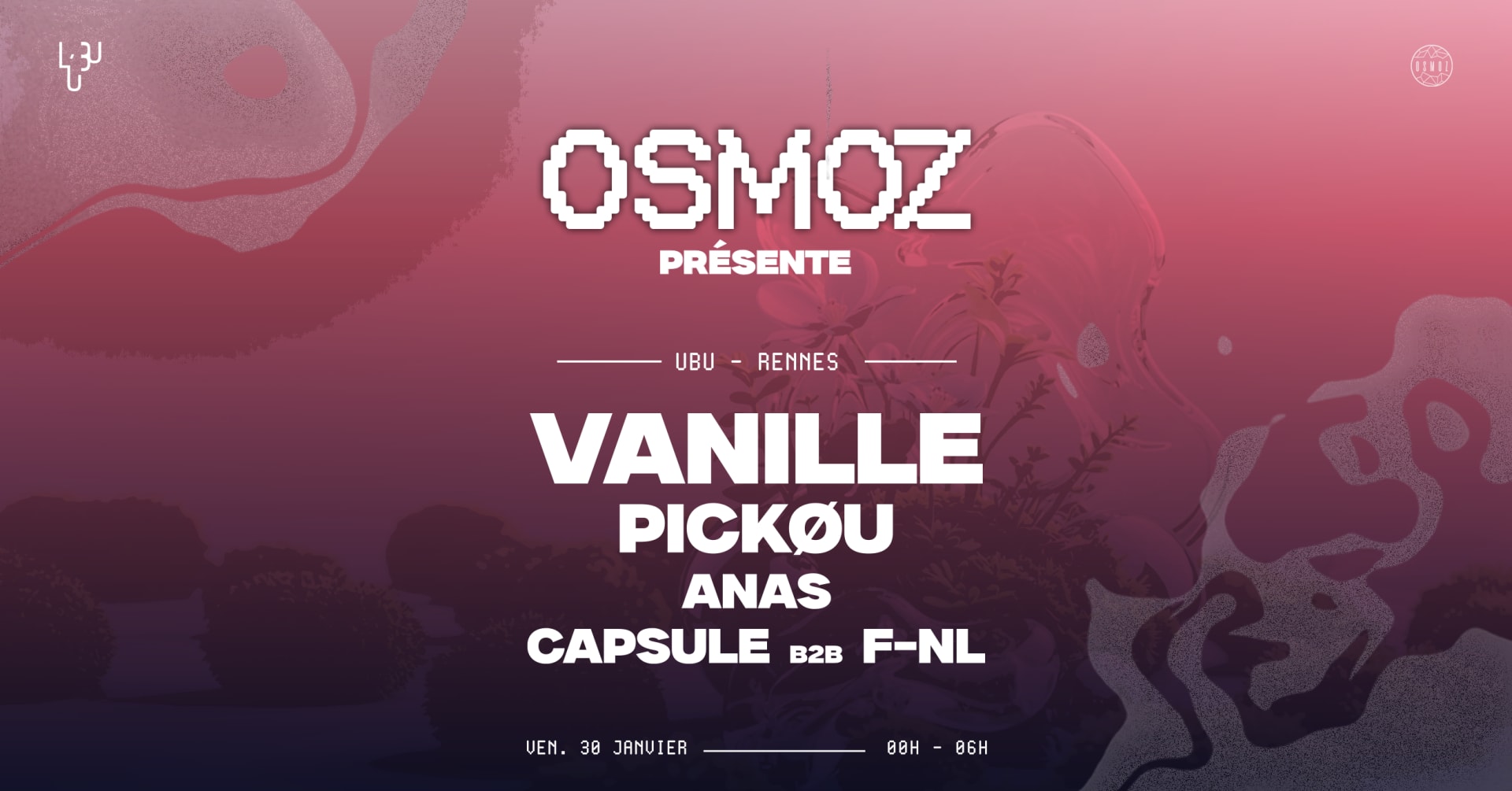 Osmoz W/ Vanille - Pickou | Ubu Rennes Cover