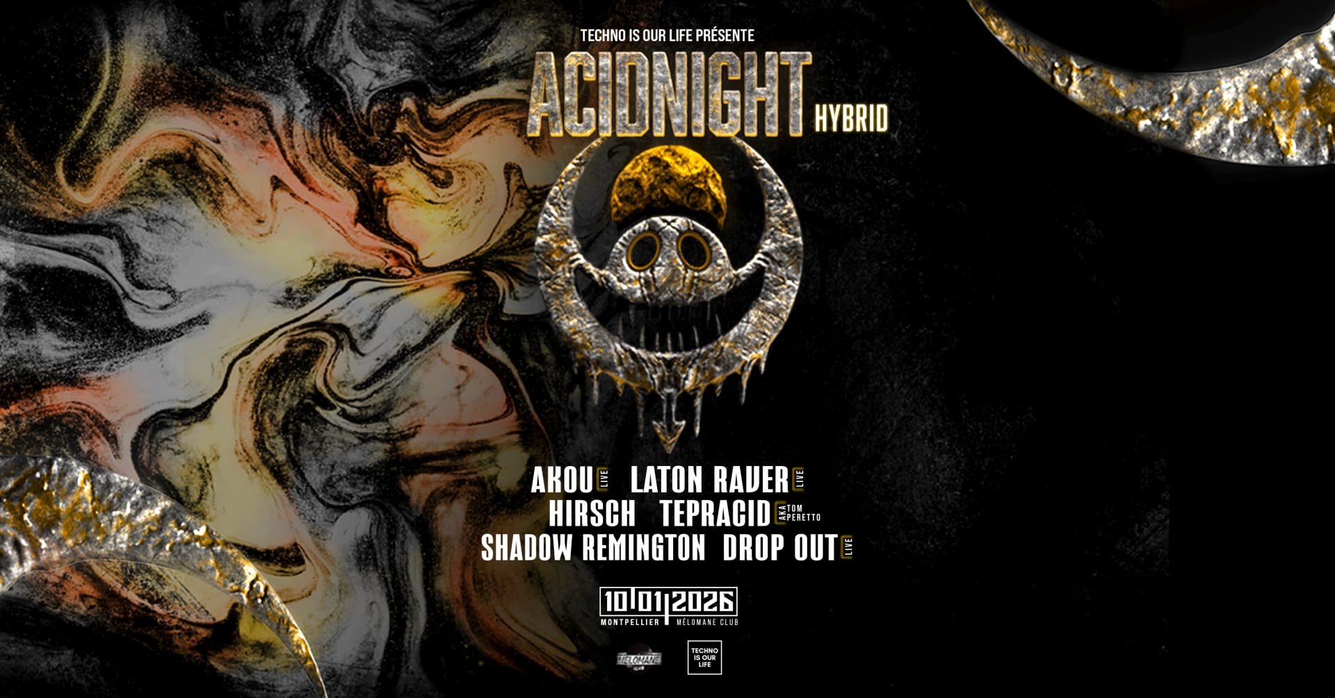 Techno Is Our Life Presente Acidnight Hybrid Edition Cover