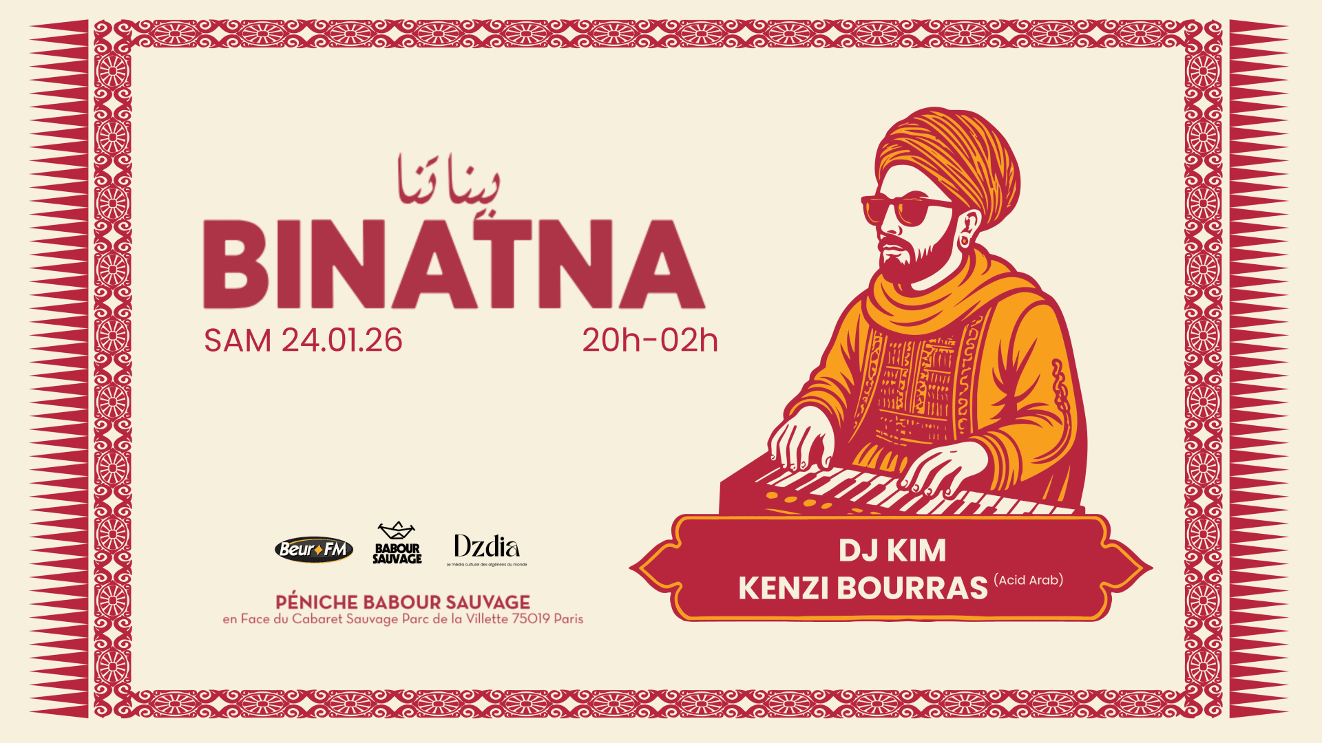 Binatna · Dj Kim, Kenzi Bourras (Acid Arab) | 24.01.26 Cover