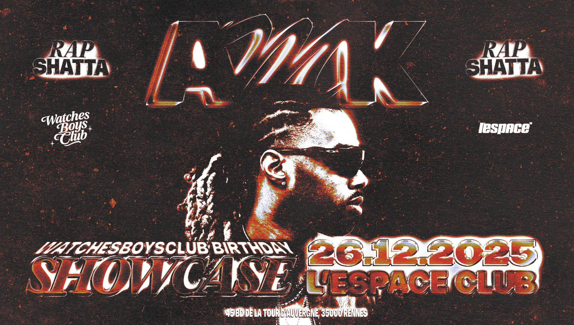Amk Showcase At L'espace Club - Ven 26 Décembre Cover