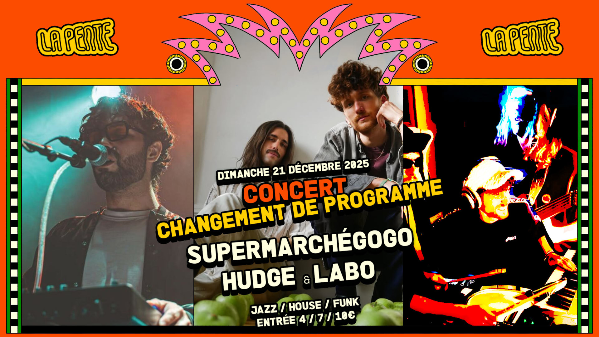 Concert : Hudge, Supermarchégogo & Labo (Jazz / House) Cover