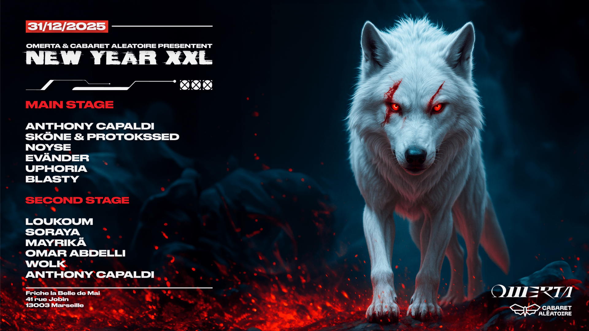 31/12 | Cabaret Aléatoire Et Omerta Présentent New Year Xxl Cover