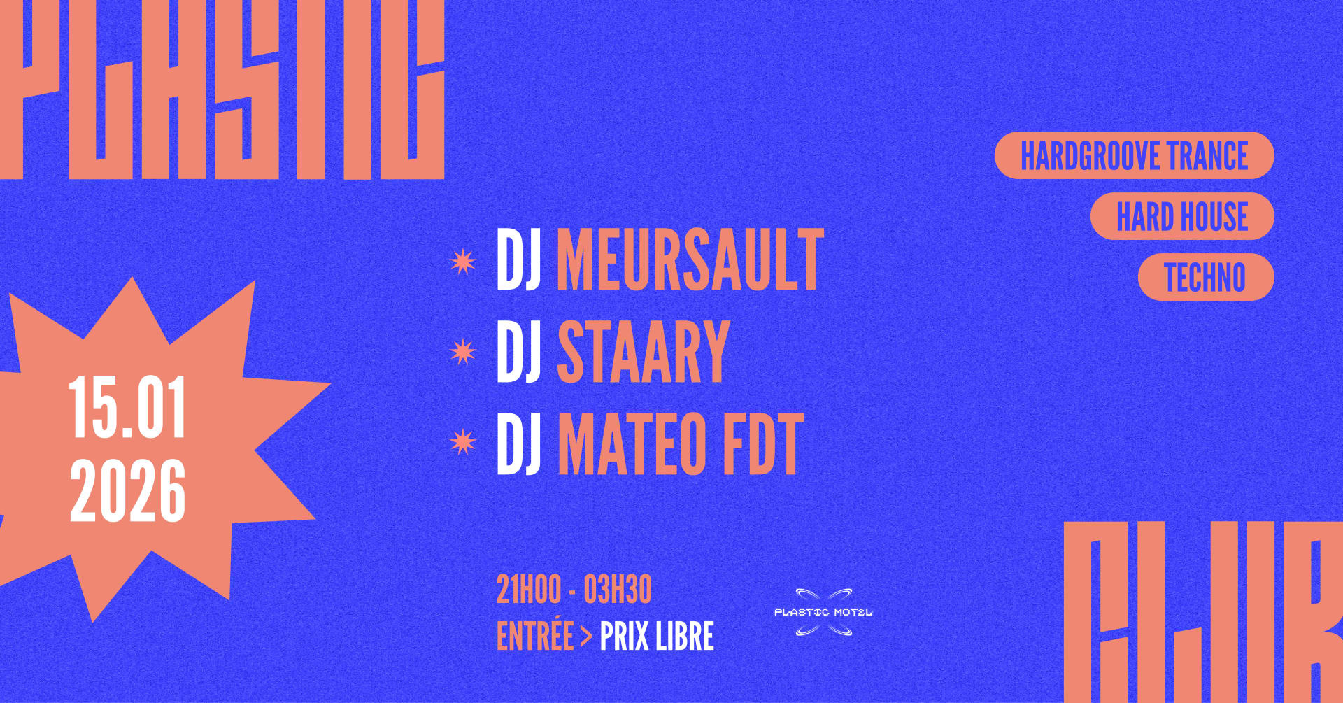 Plastic Club W/ Staary, Meursault, Mateo Fdt Cover