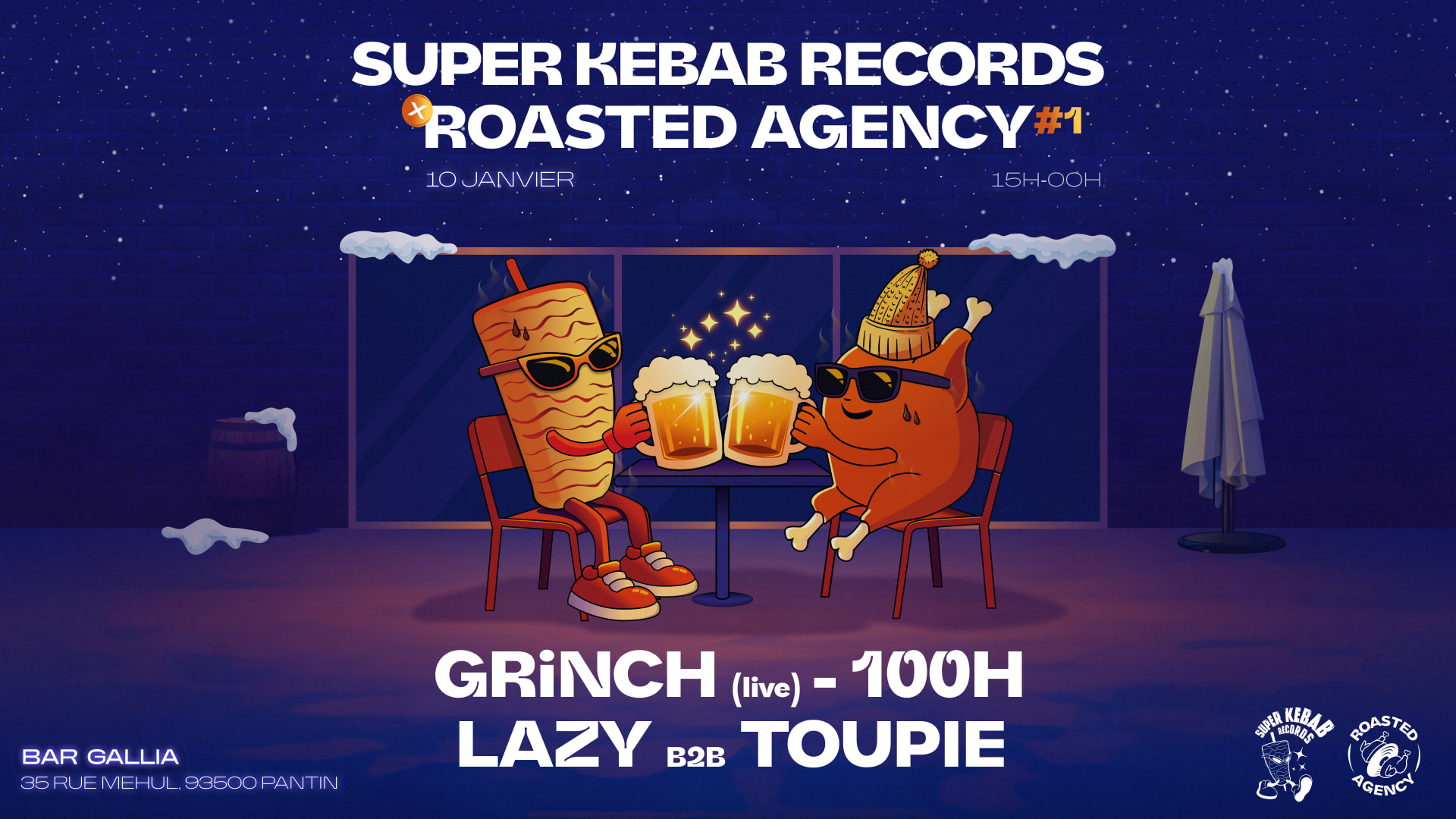 Super Kebab Records X Roasted Agency : Live & Dj Set Cover