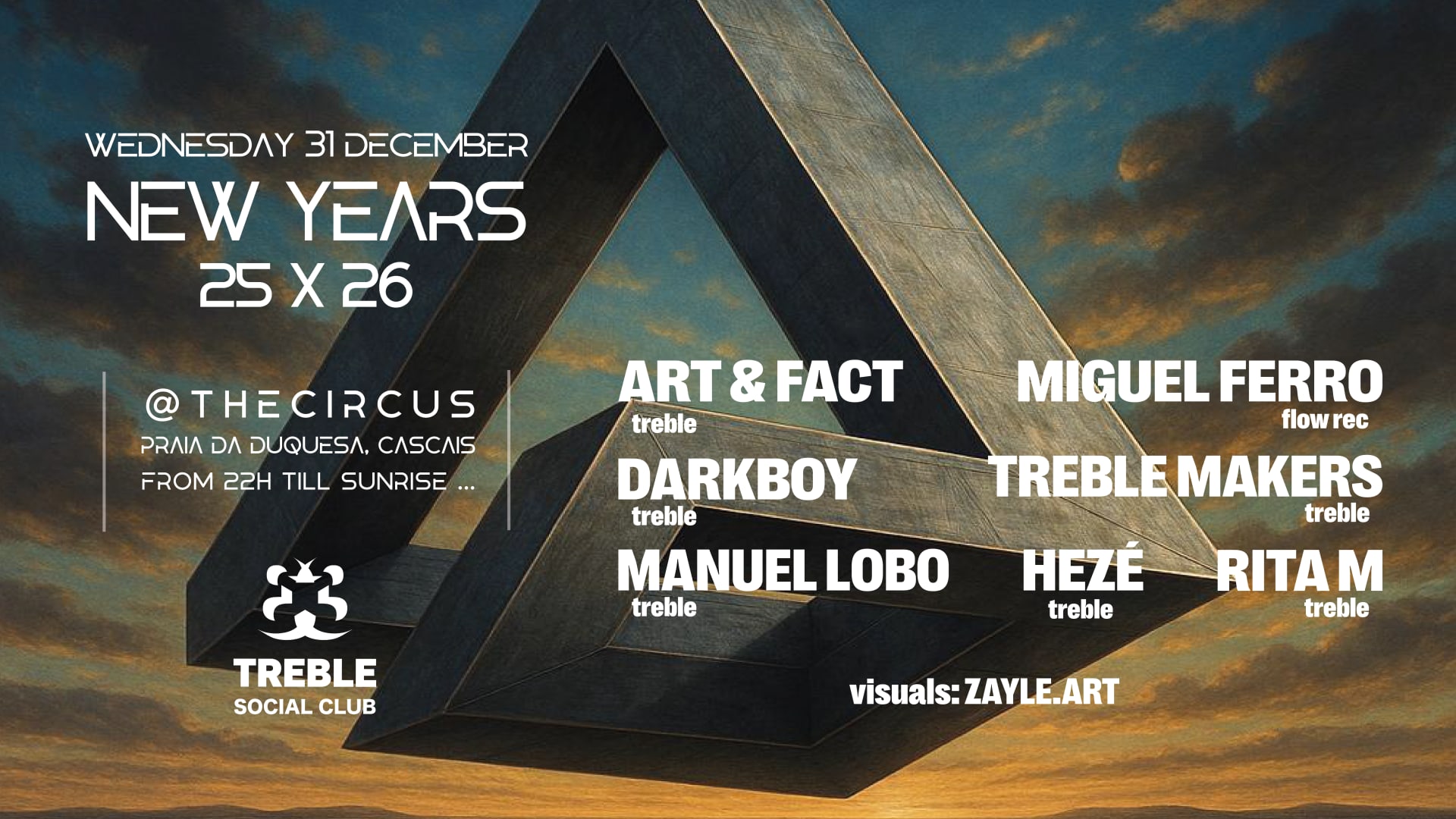 Treble Social Club New Year Gathering 25 X 26 Cover