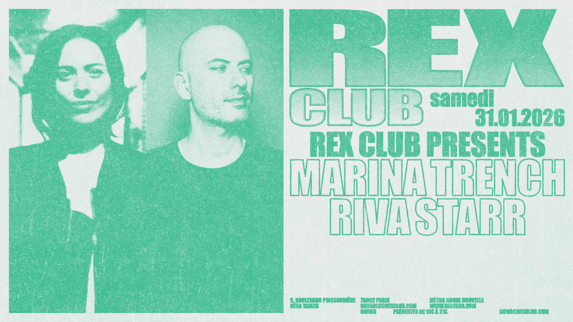 Rex Club Presents: Marina Trench & Riva Starr Cover