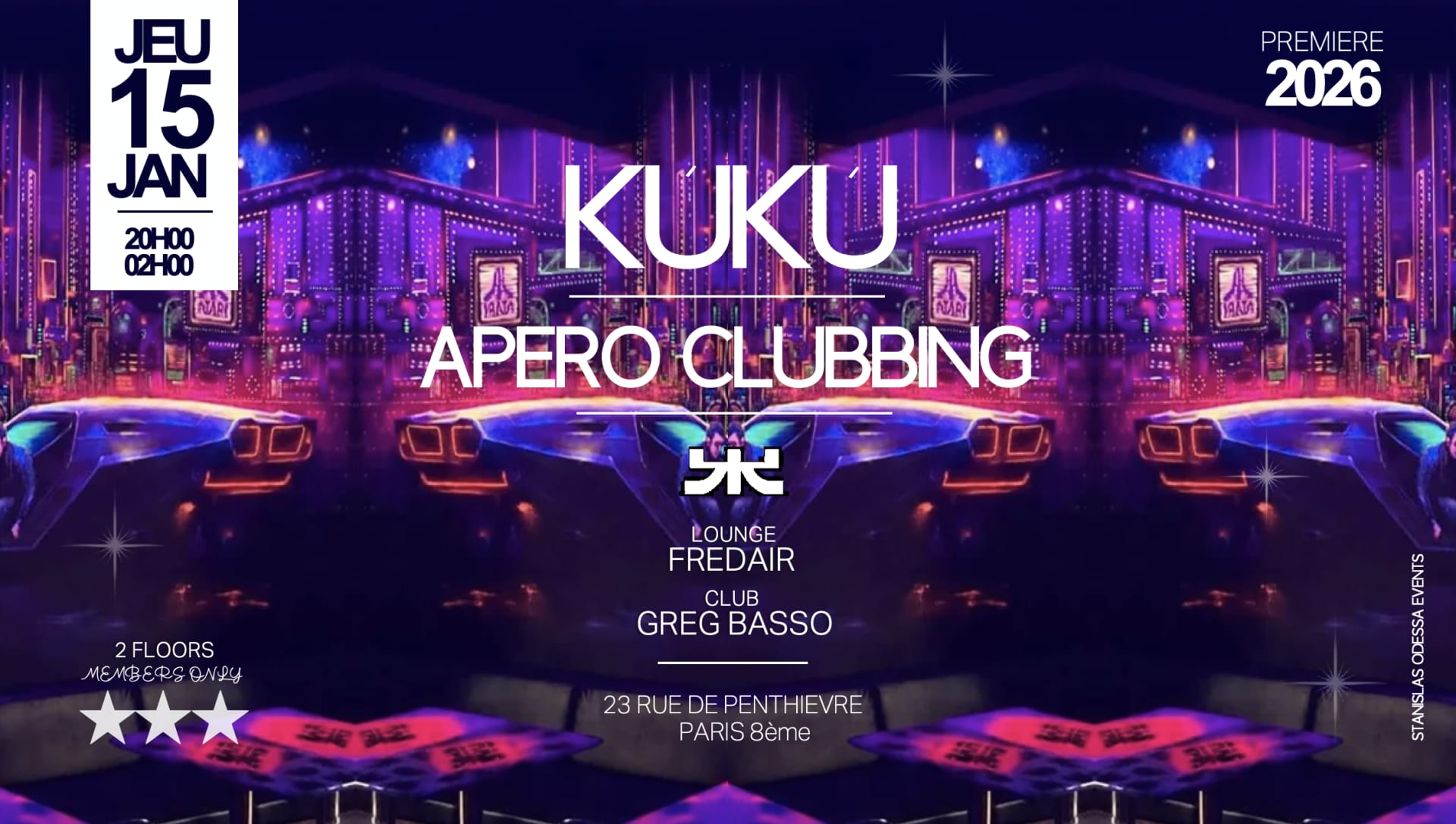 Kúkú  || Apero Clubbing || Greg Basso X Fredair Cover