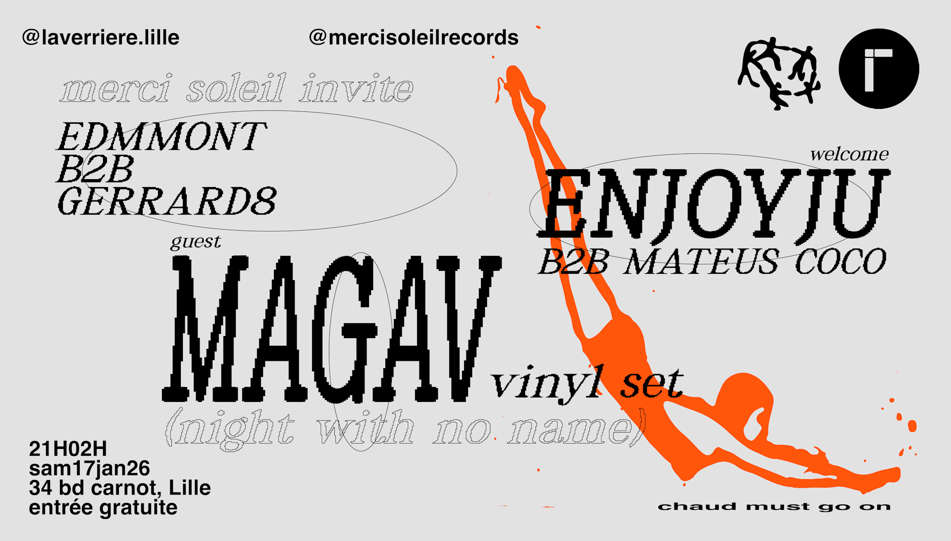 Invite Magav & Enjoyju @ La Verrière (Merci Soleil Records) Cover
