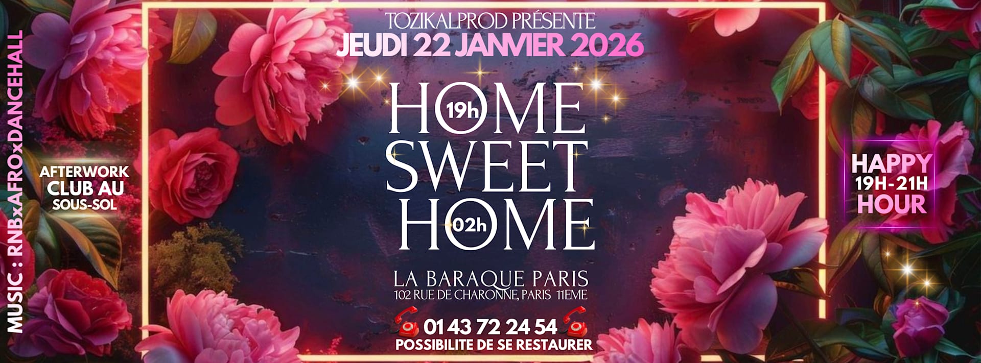 Afterwork Home Sweet Home - 2 Espaces - Free Avec Le Pass Cover