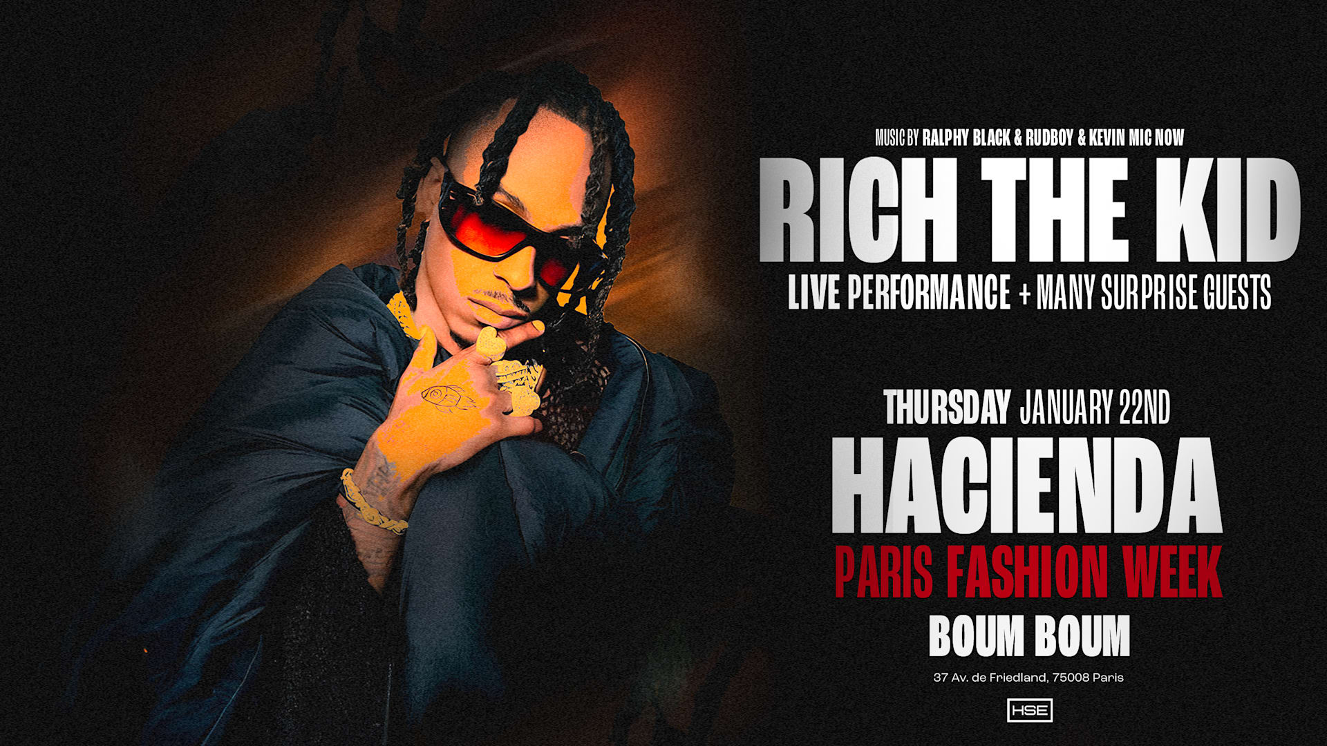 Rich The Kid Showcase At Boum Boum - Hacienda Pfw - 22/01 Cover