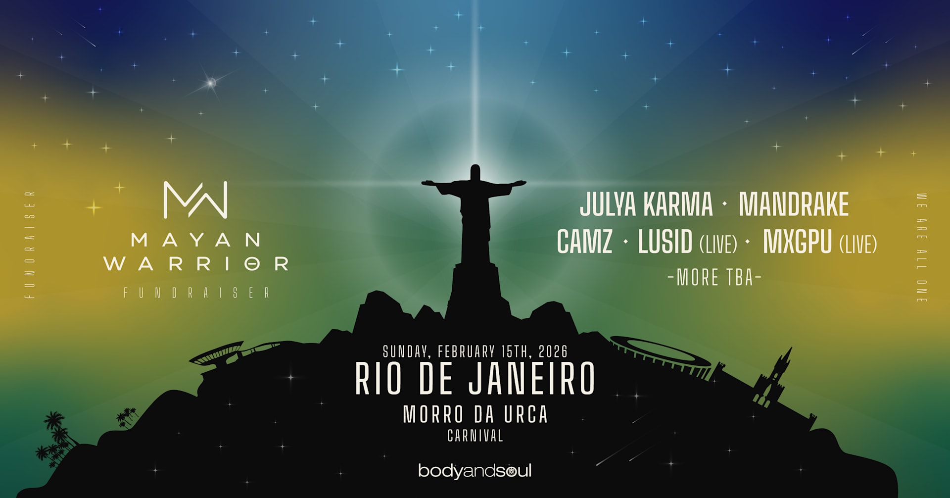 Mayan Warrior Rio Carnaval Fundraiser 2026 Cover