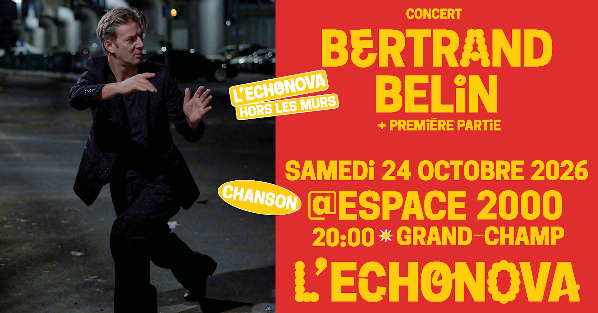 Bertrand Belin + 1ère Partie Cover