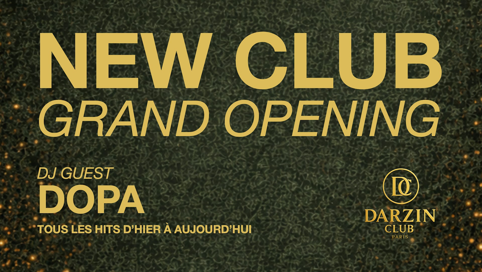 Grand Opening Darzin Club Cover