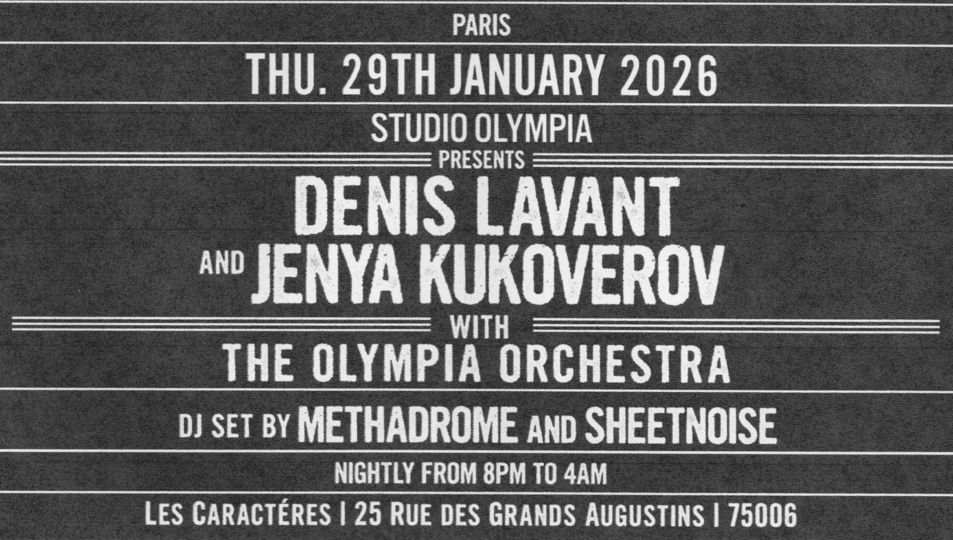 Denis Lavant & Jenya Kukoverov + Methadrome & Sheetnoise Cover