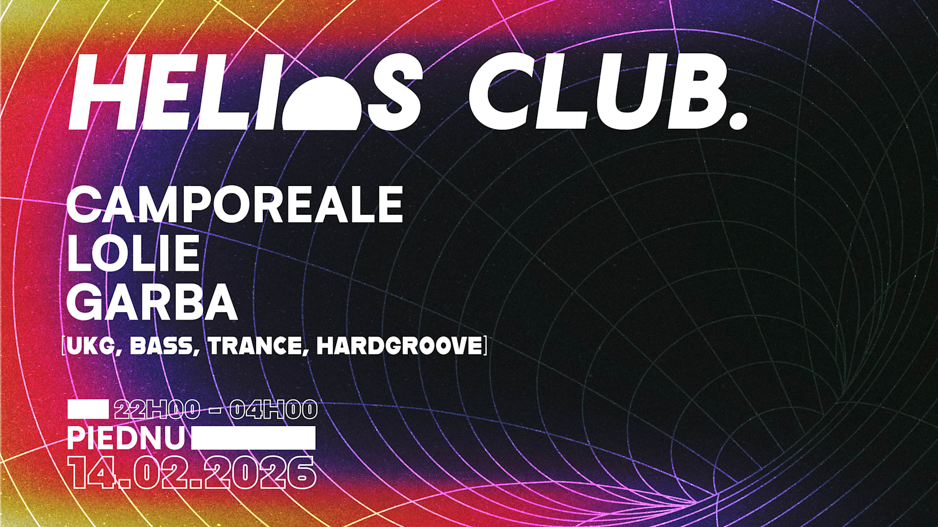 Helios Club W/ Camporeale, Lolie, Garba Cover
