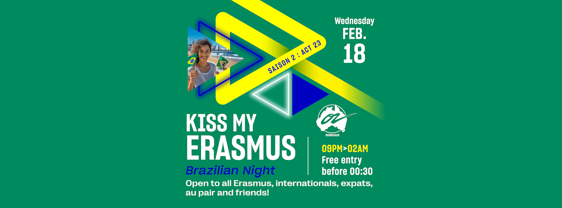 Kiss My Erasmus 18.02.26 - Bordeaux Cover