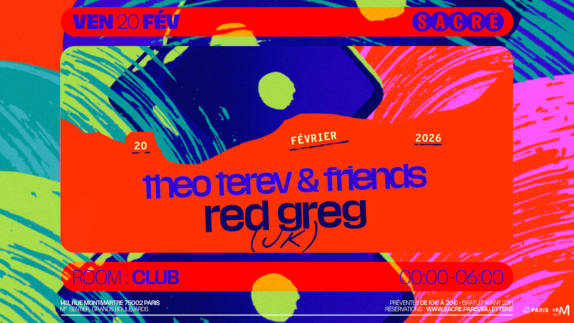 Sacré Présente : Théo Invite Red Greg Cover