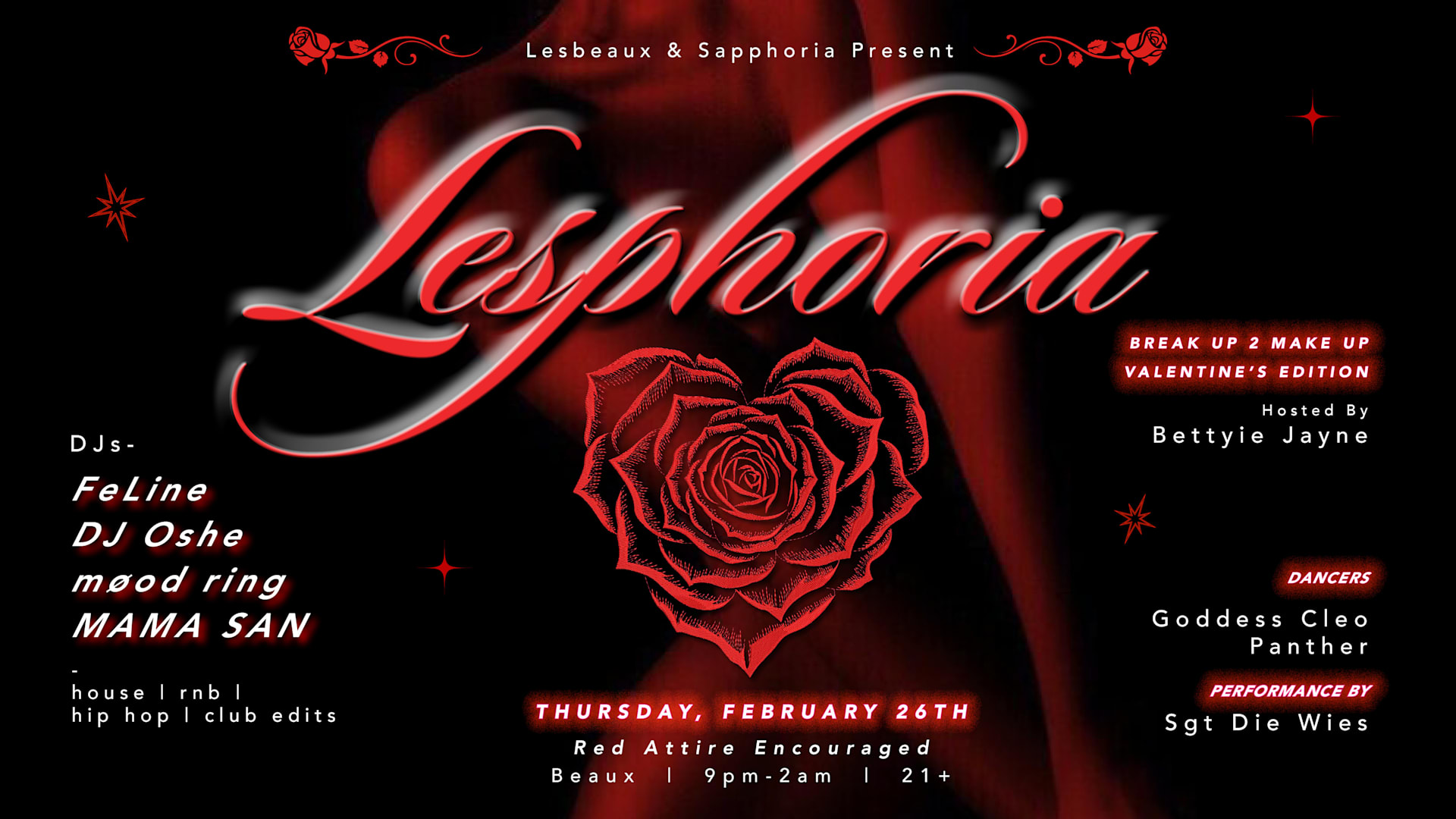 Lesbeaux X Sapphoria Present: Lesphoria Cover