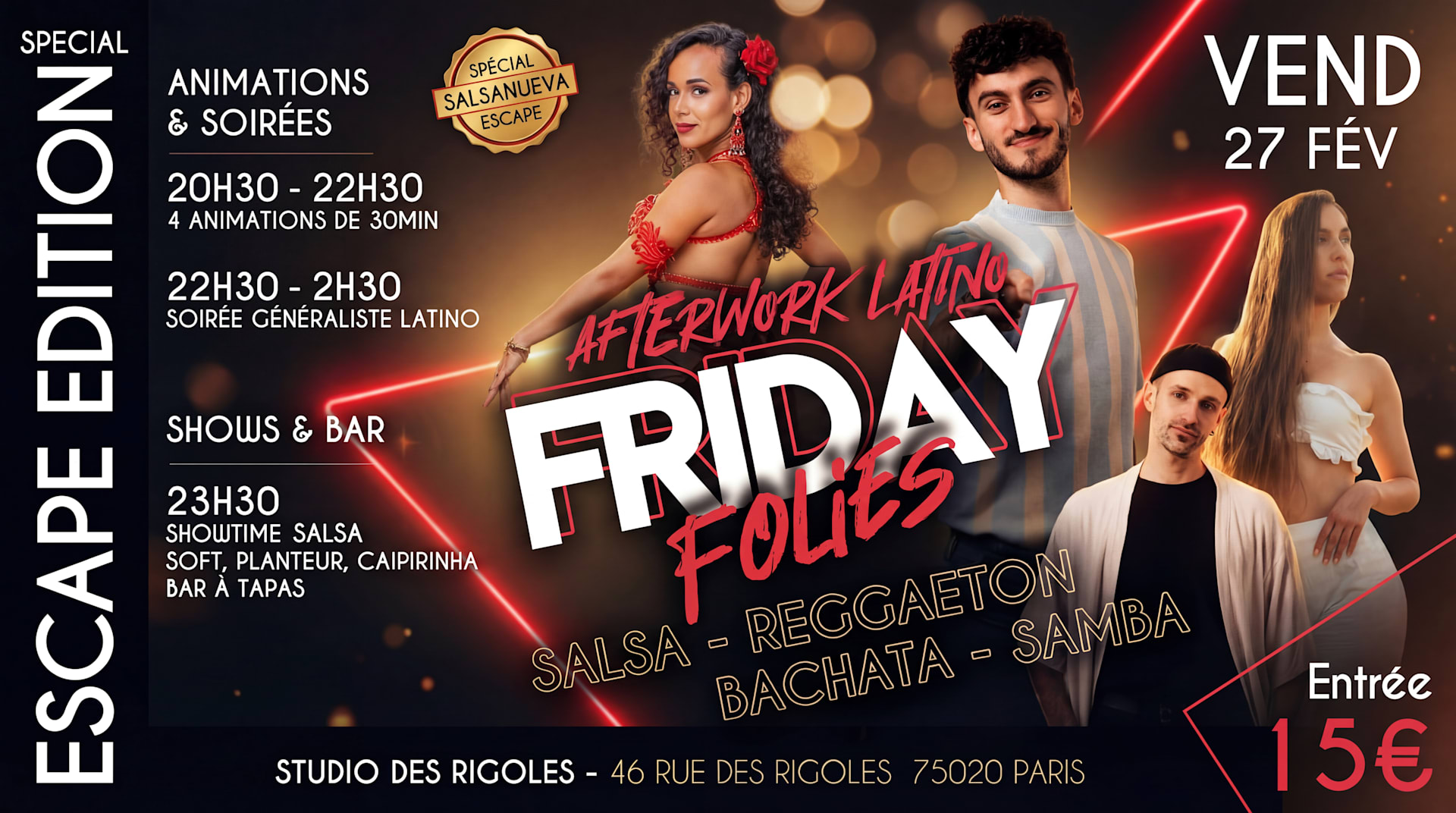 Friday Folies - Pré Partie Escape Cover