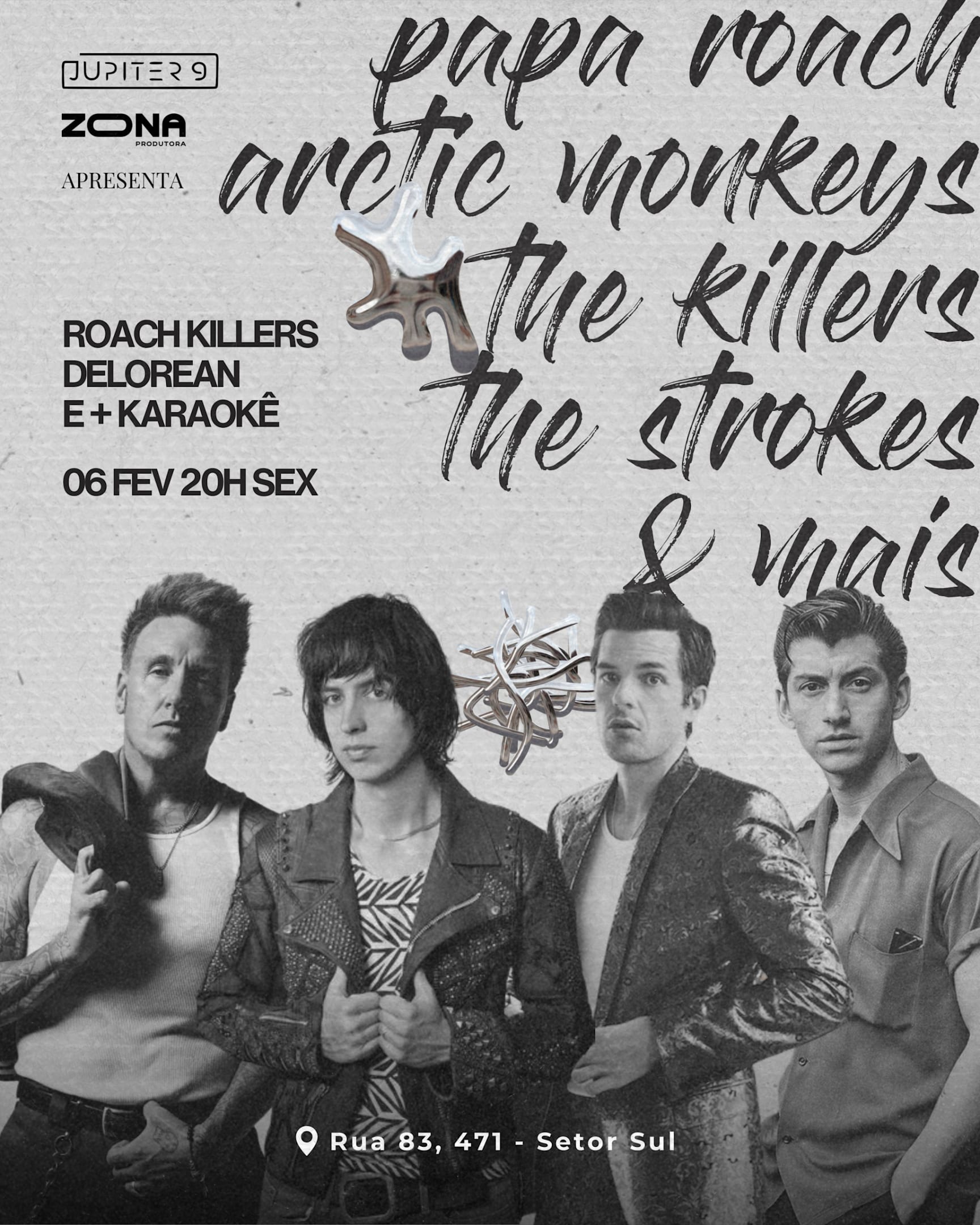 Júpiter 9 Apresenta: Roach Killers + Delorean Cover