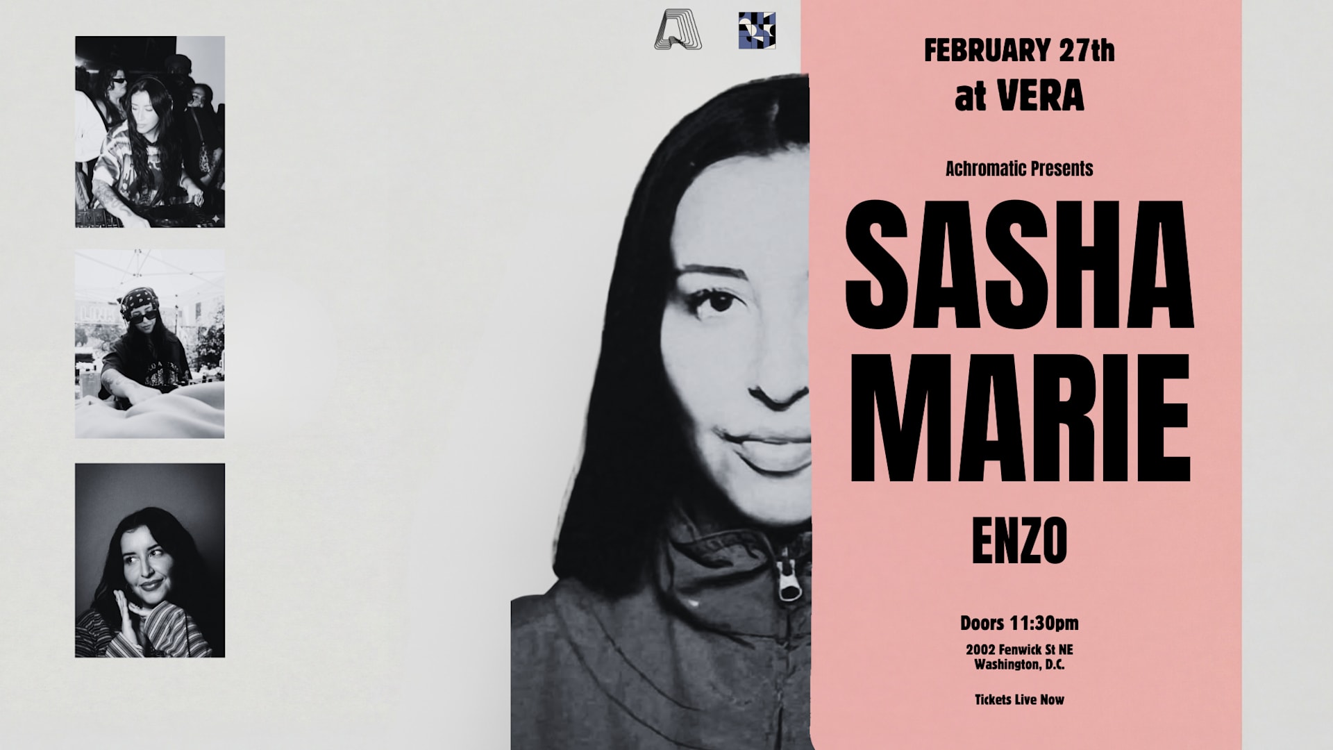 Achromatic Presents: Sasha Marie Cover