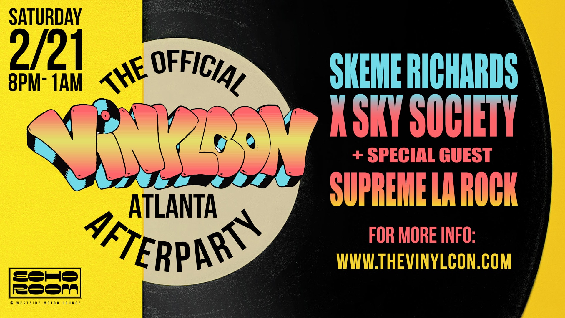 Vinylcon! Atlanta After Party Cover