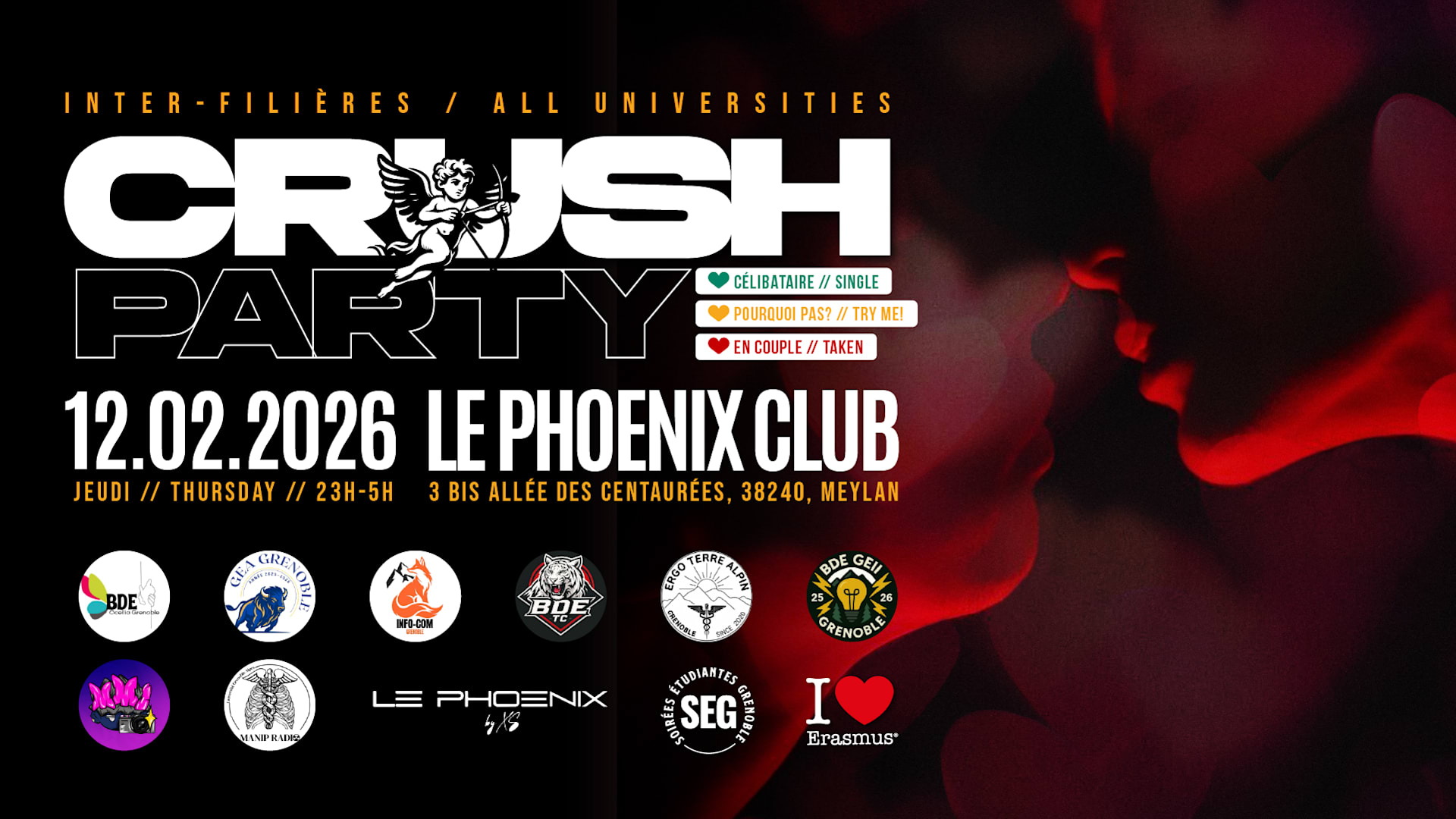Crush Party (Inter-Filières/All Universities) @Phoenix Club Cover